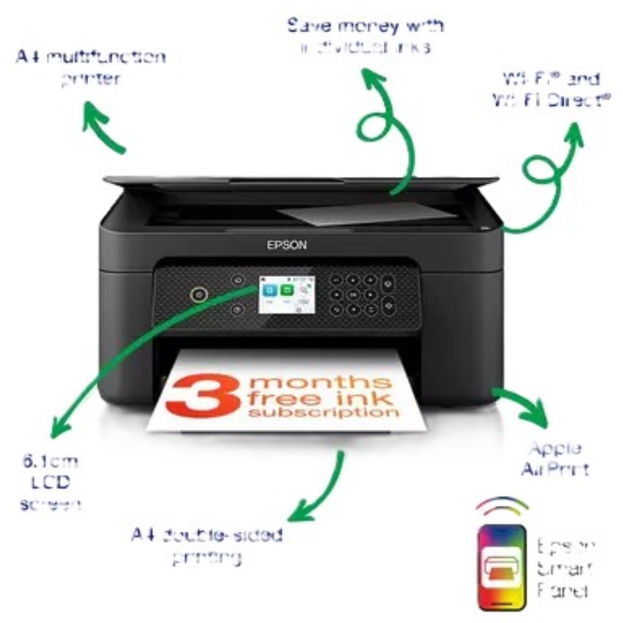 White - Epson - Expression XP-4200 A4 Multifunction Wireless Inkjet printer - 2