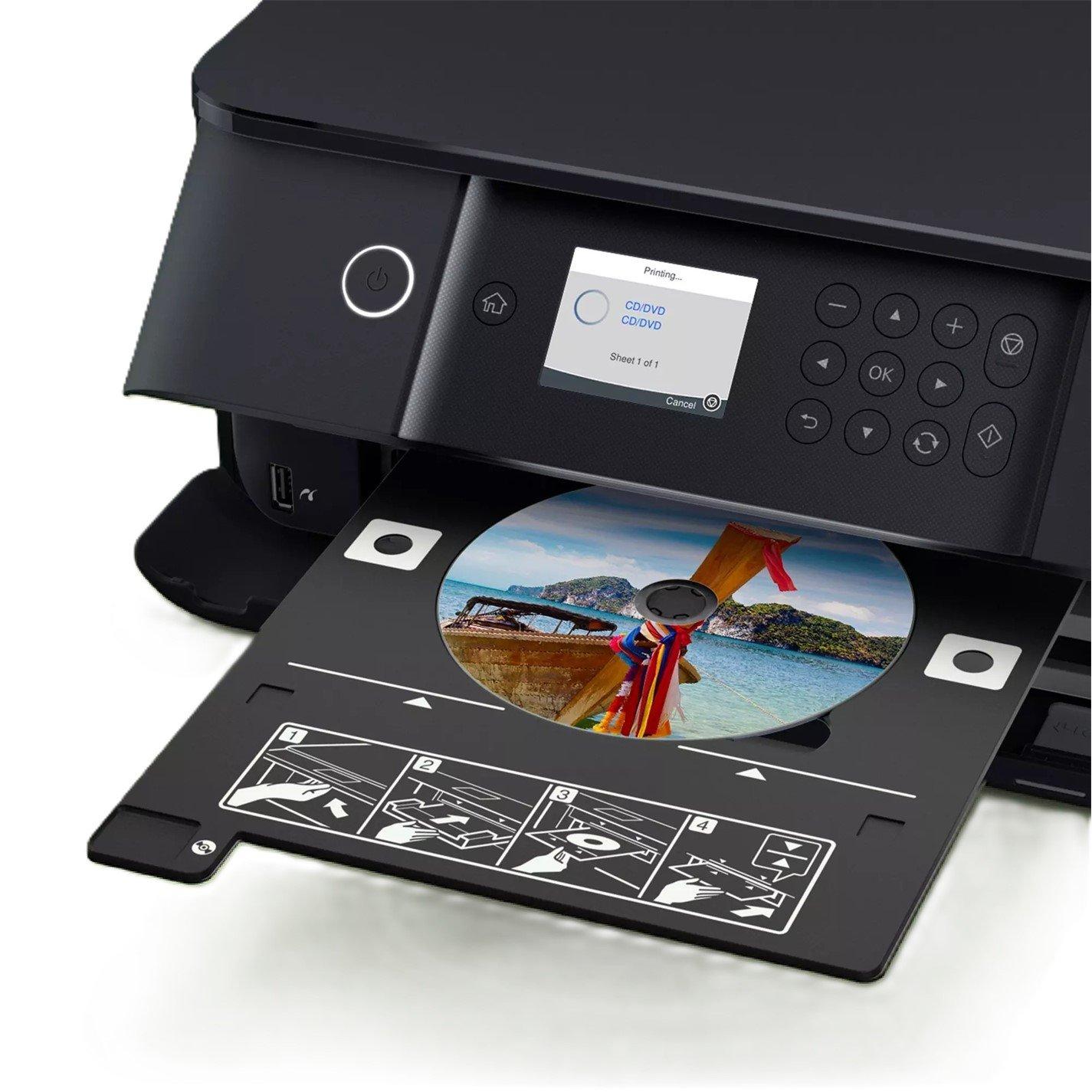 White - Epson - Expression Premium XP-6100 A4 Multifunction Wireless Inkjet Printer - 2