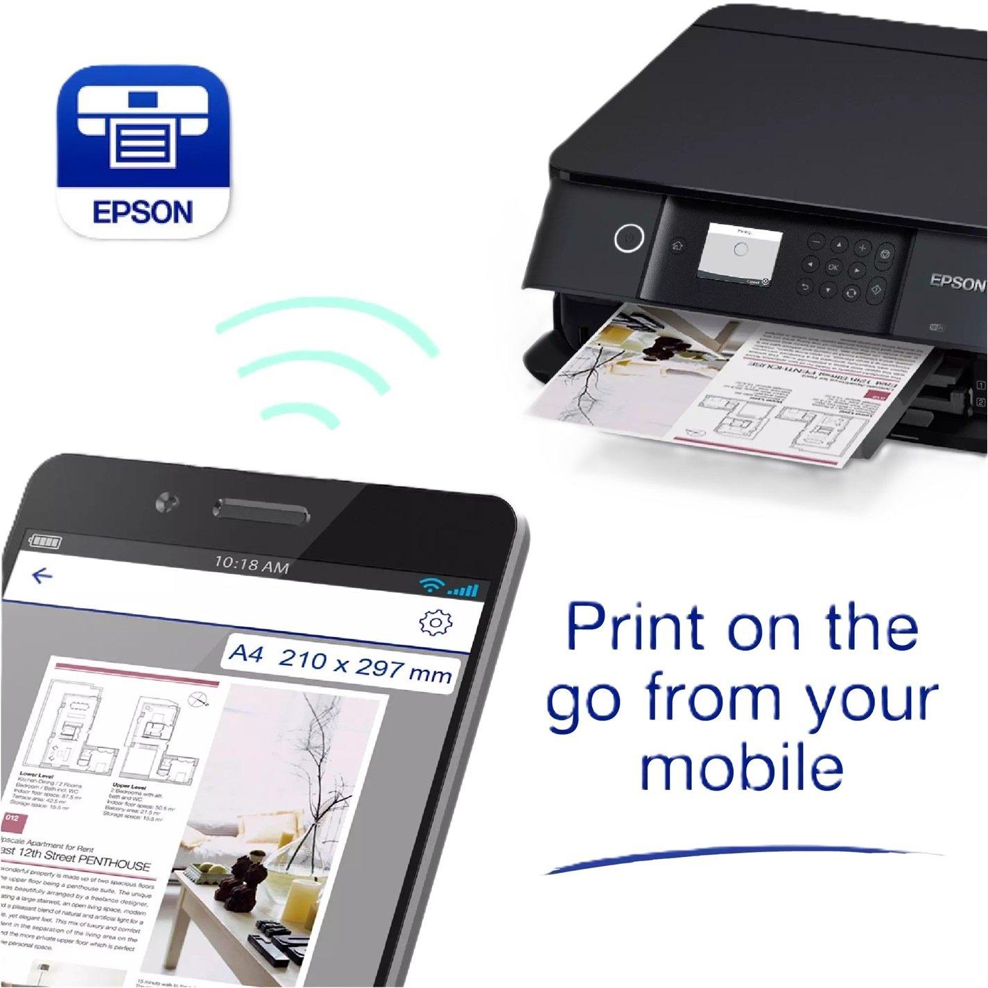 White - Epson - Expression Premium XP-6100 A4 Multifunction Wireless Inkjet Printer - 4