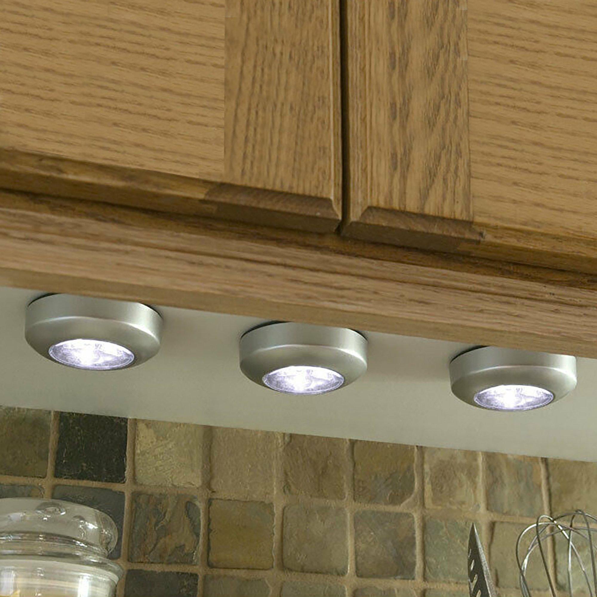 Silver - Dekton - Dekton 3 Pack LED Touch Lights - 6