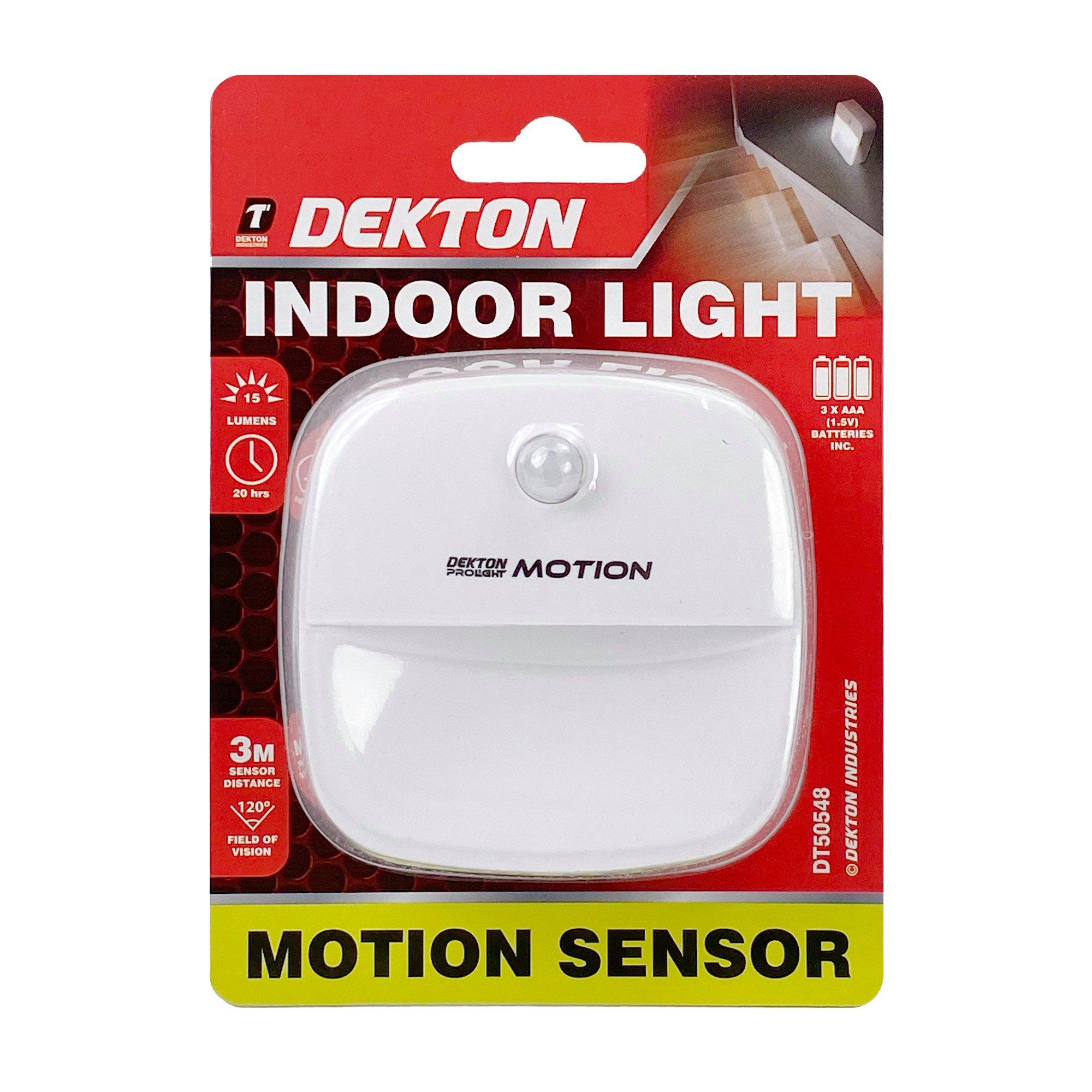 Dekton  Indoor Motion Sensor Light - White