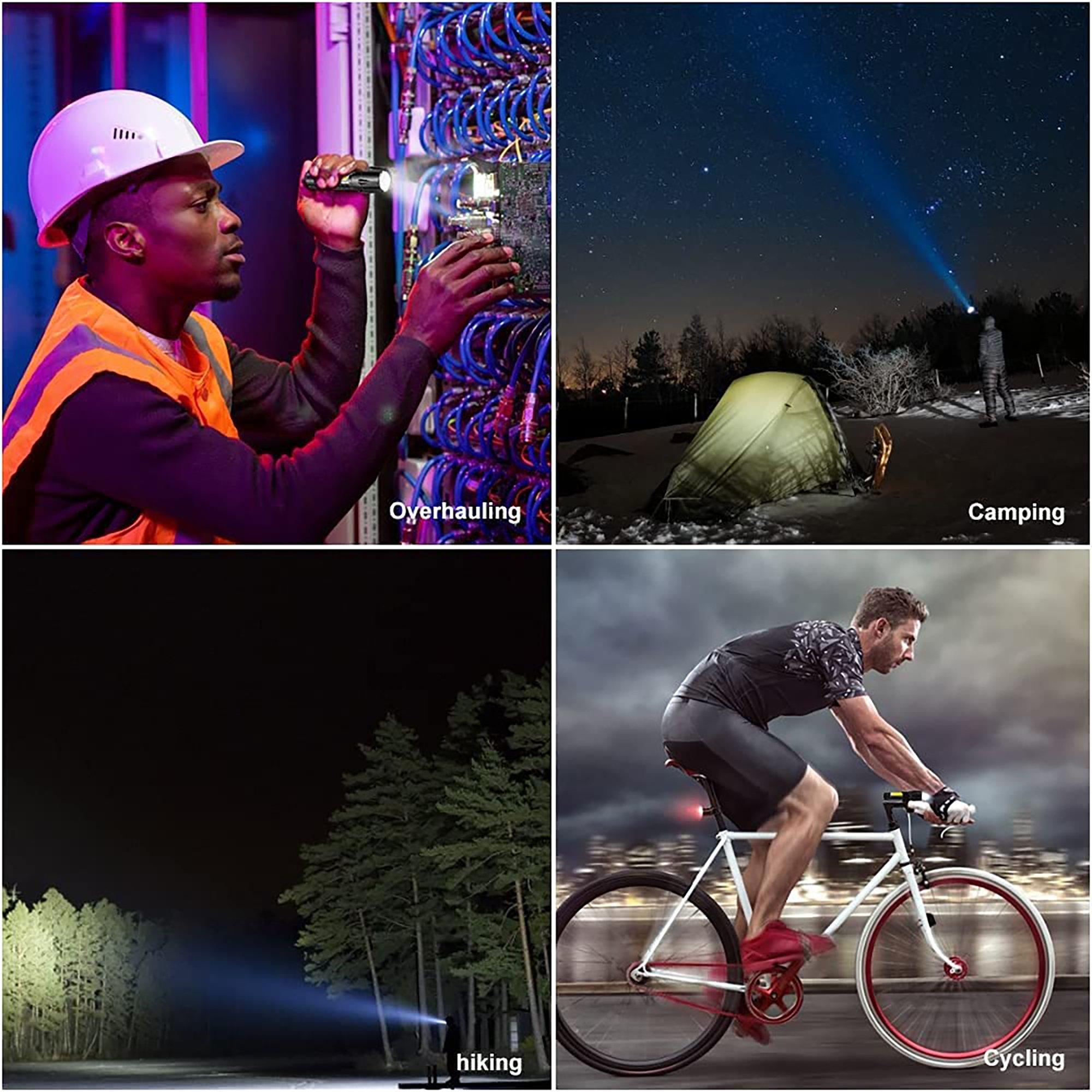 Red & Black - Dekton - Dekton Rechargeable LED Torch with carry case - 8