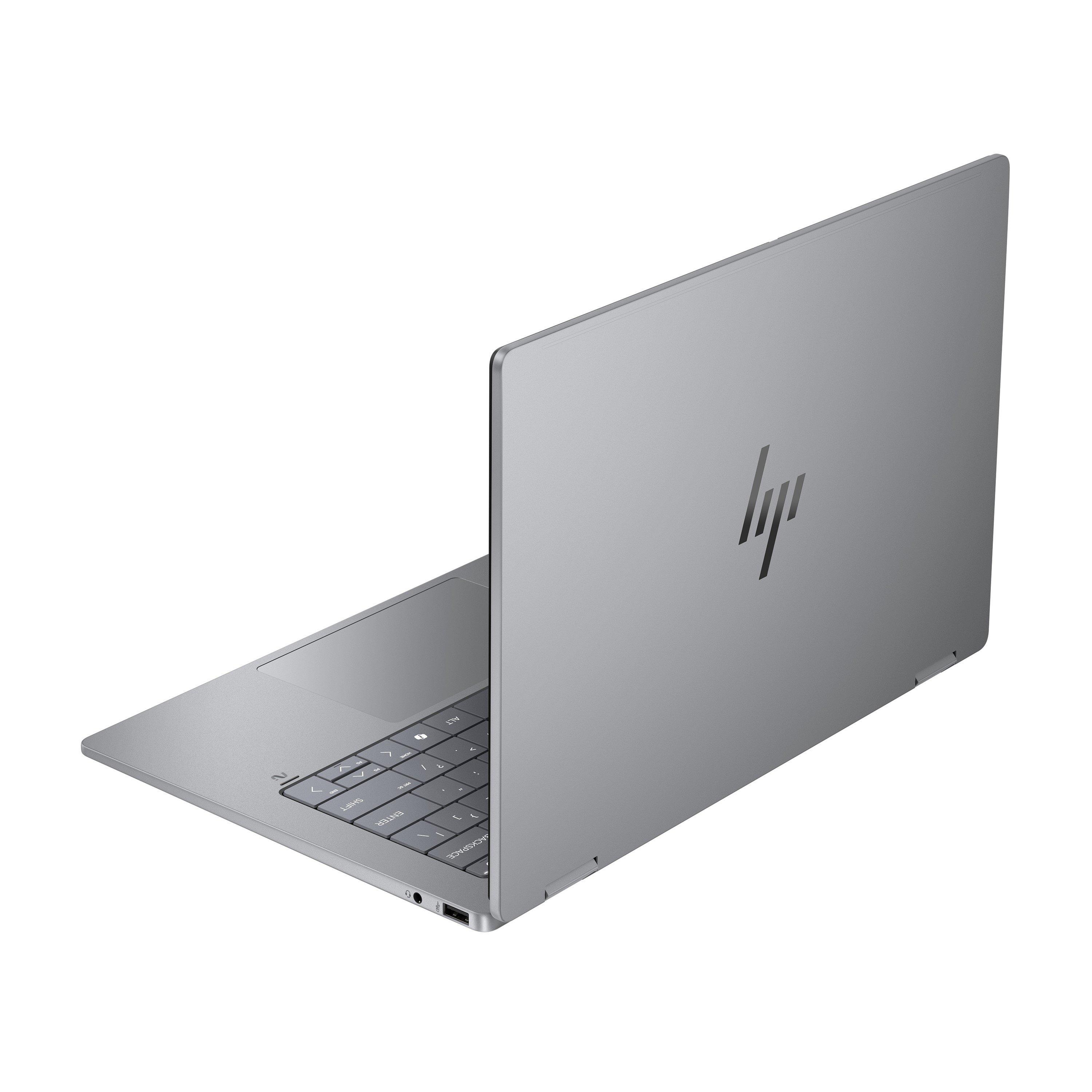 Argento - HP - HP OmniBook X Flip 14 Inch 2 in 1 Laptop - AMD Ryzen AI 7 350 16GB 1TB SSD - 5