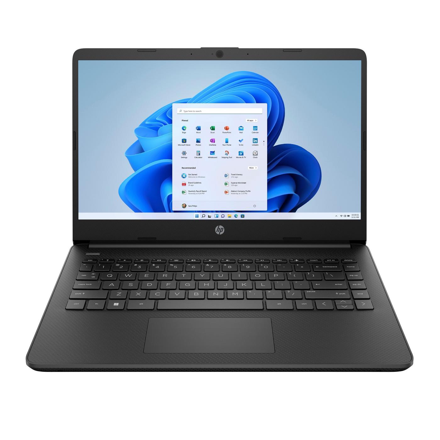 PC Portatile 14,1 Pollici, Notebook Celeron J4125, 8GB RAM E 256GB SSD, Schermo IPS Full HD, Sottile E Leggero, Windows 11 Pro (Argento)