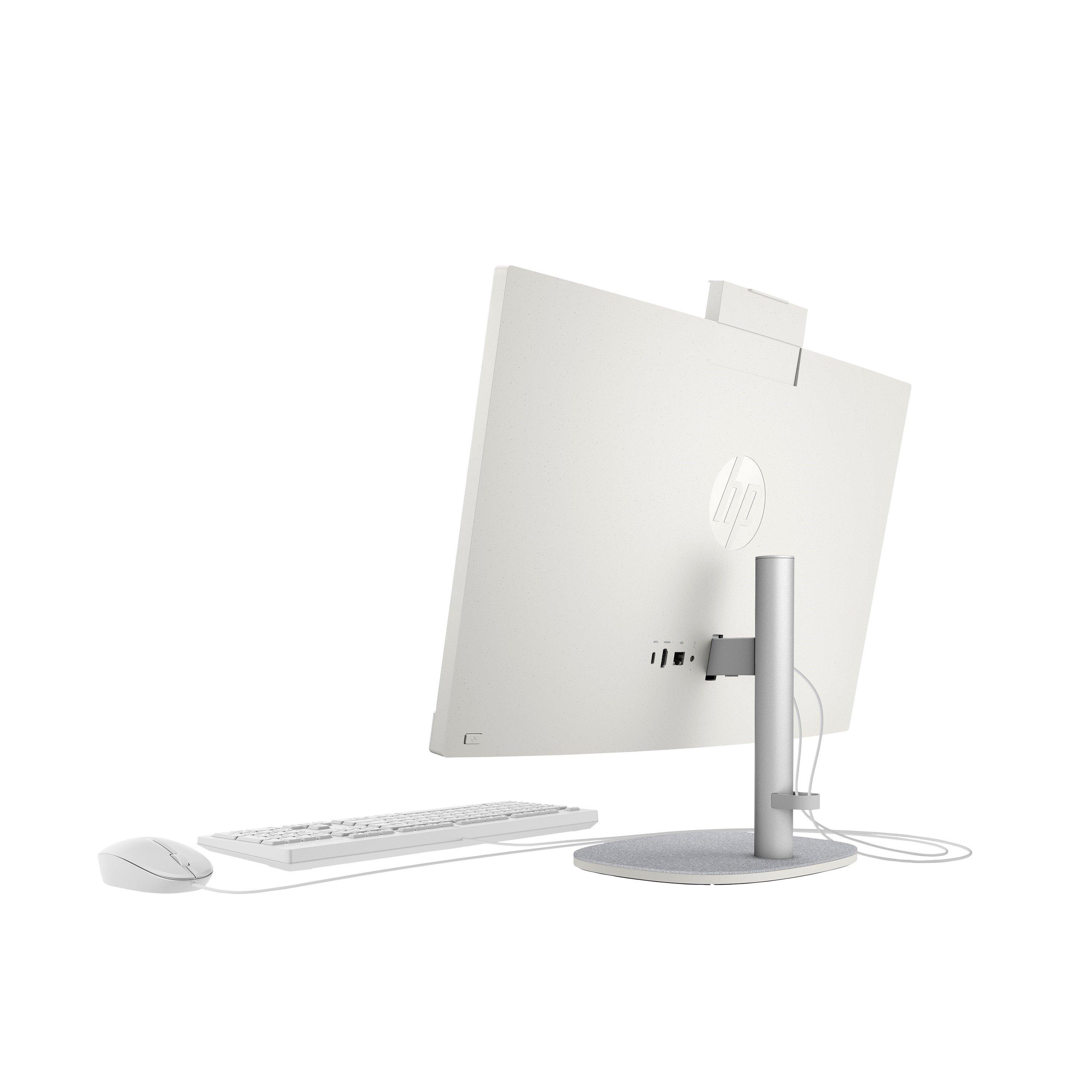 Bianco - HP - HP 24-CR0063NA 24 Inch All in One Desktop PC - Intel Core i3-N300 8GB 256GB SSD - 4