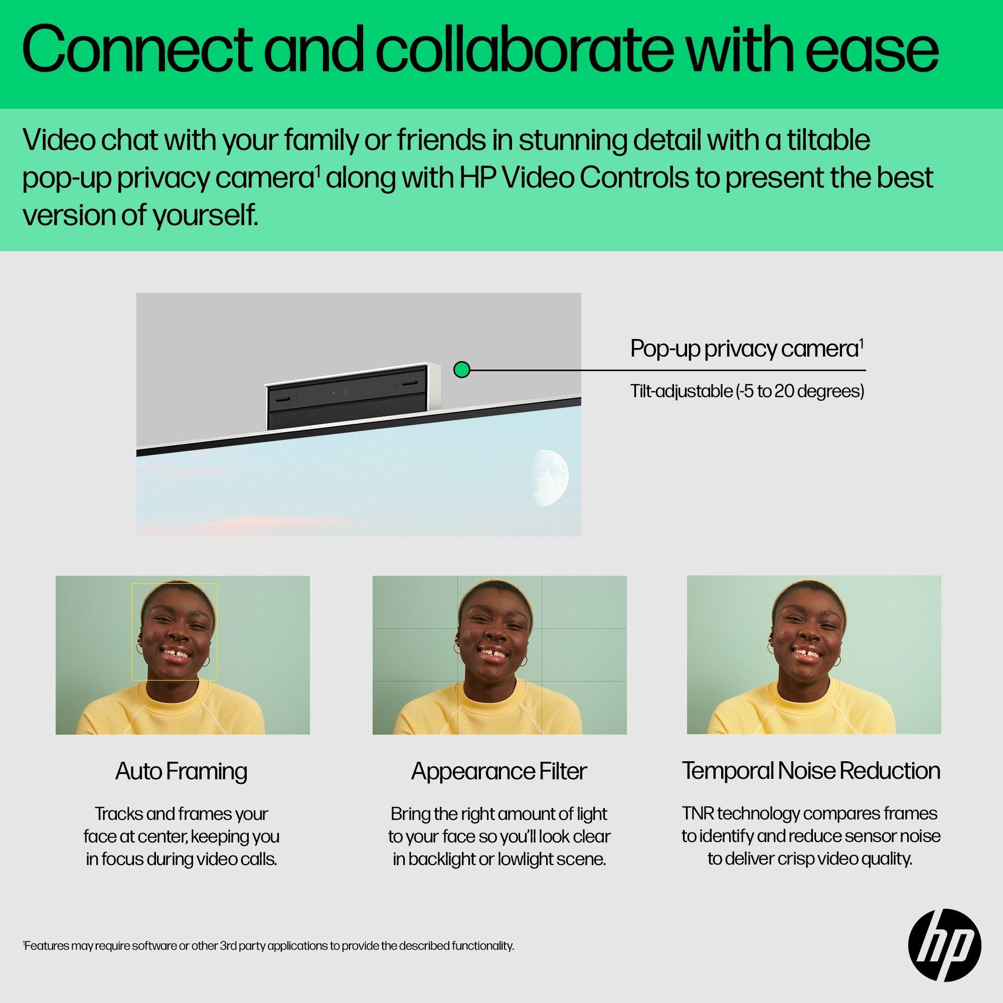 Bianco - HP - HP 24-CR0063NA 24 Inch All in One Desktop PC - Intel Core i3-N300 8GB 256GB SSD - 7