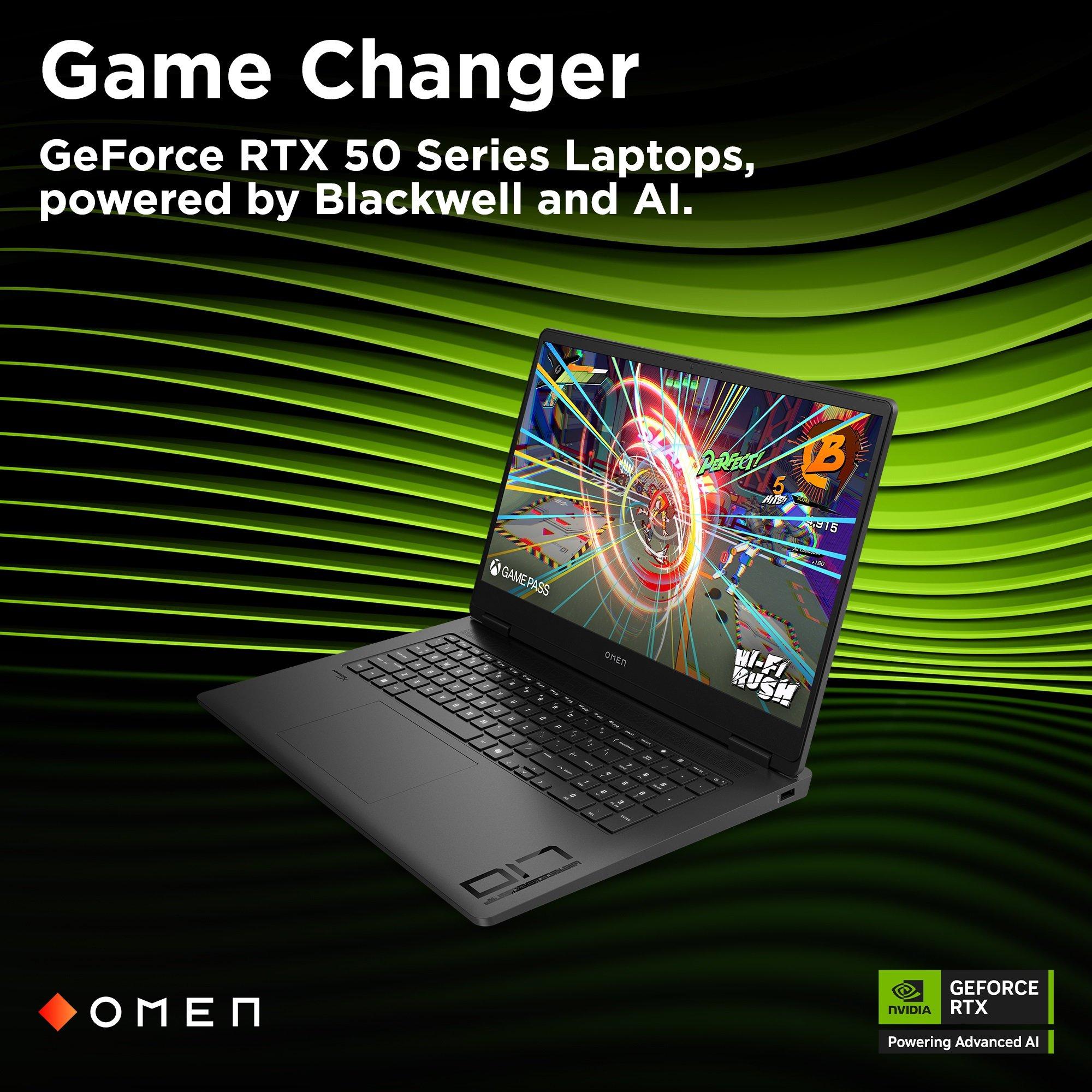 Nero - HP - HP OMEN 17-db1000na 17 Inch Gaming Laptop - AMD Ryzen AI 7 350 16GB 1TB SSD - 11