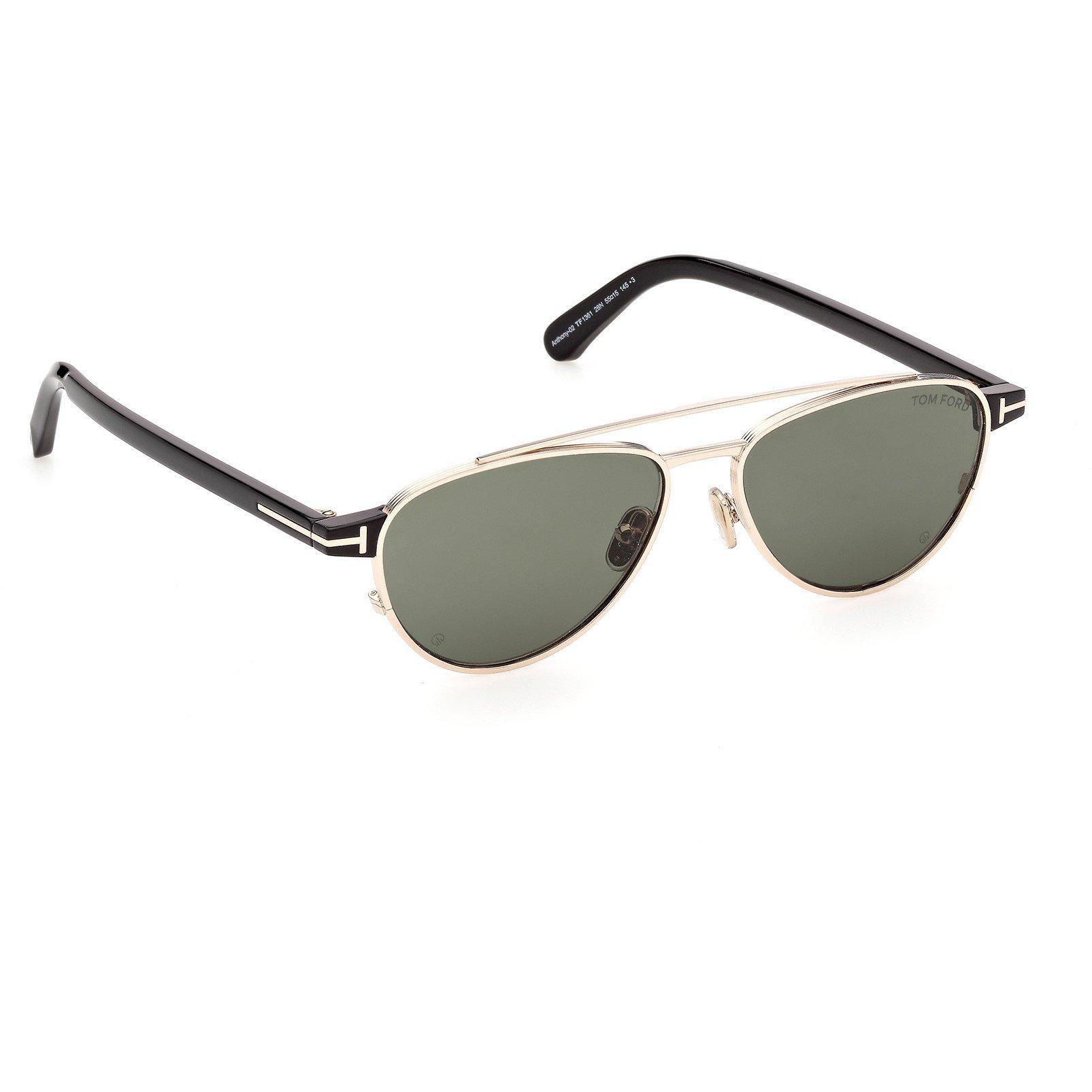 Rose Gold/Green - Tom Ford - TFS Anthony Pilot Sn64 - 2