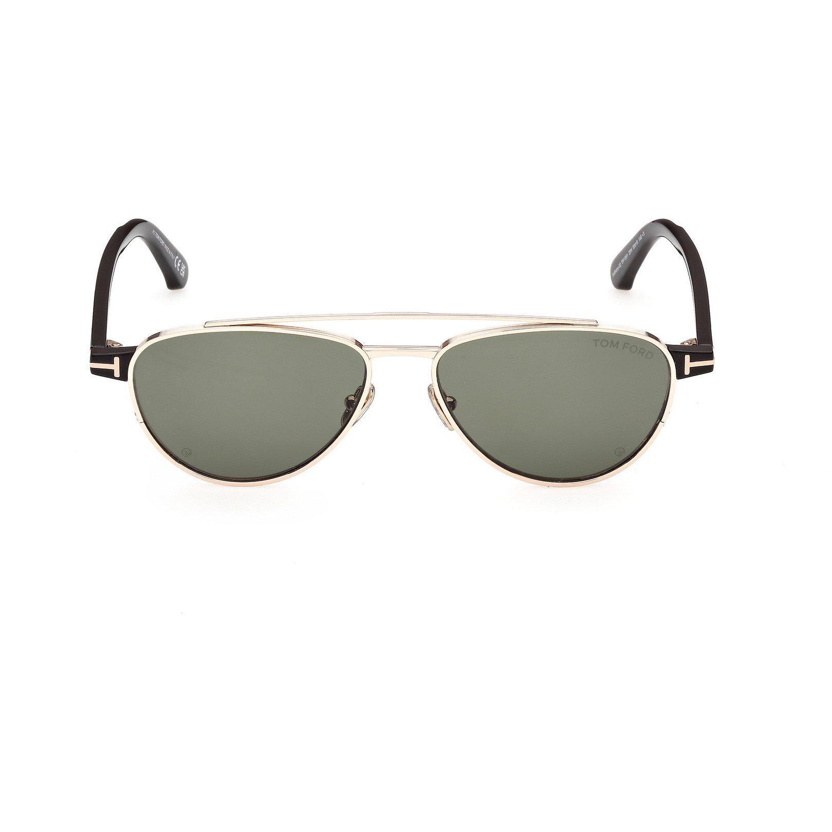 Rose Gold/Green - Tom Ford - TFS Anthony Pilot Sn64 - 3