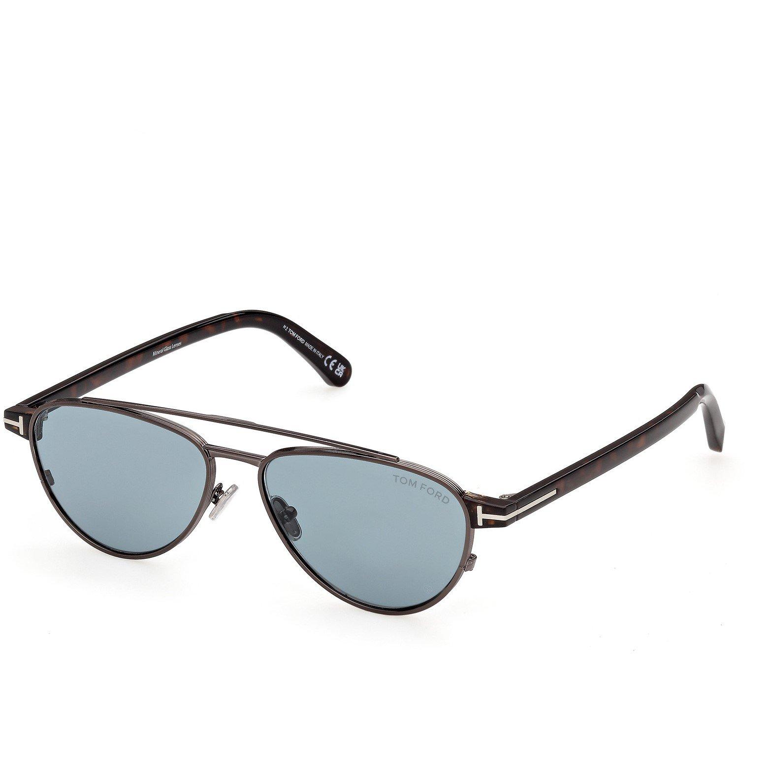 Gunmetal/Blue - Tom Ford - TFS Anthony Pilot Sn64 - 1