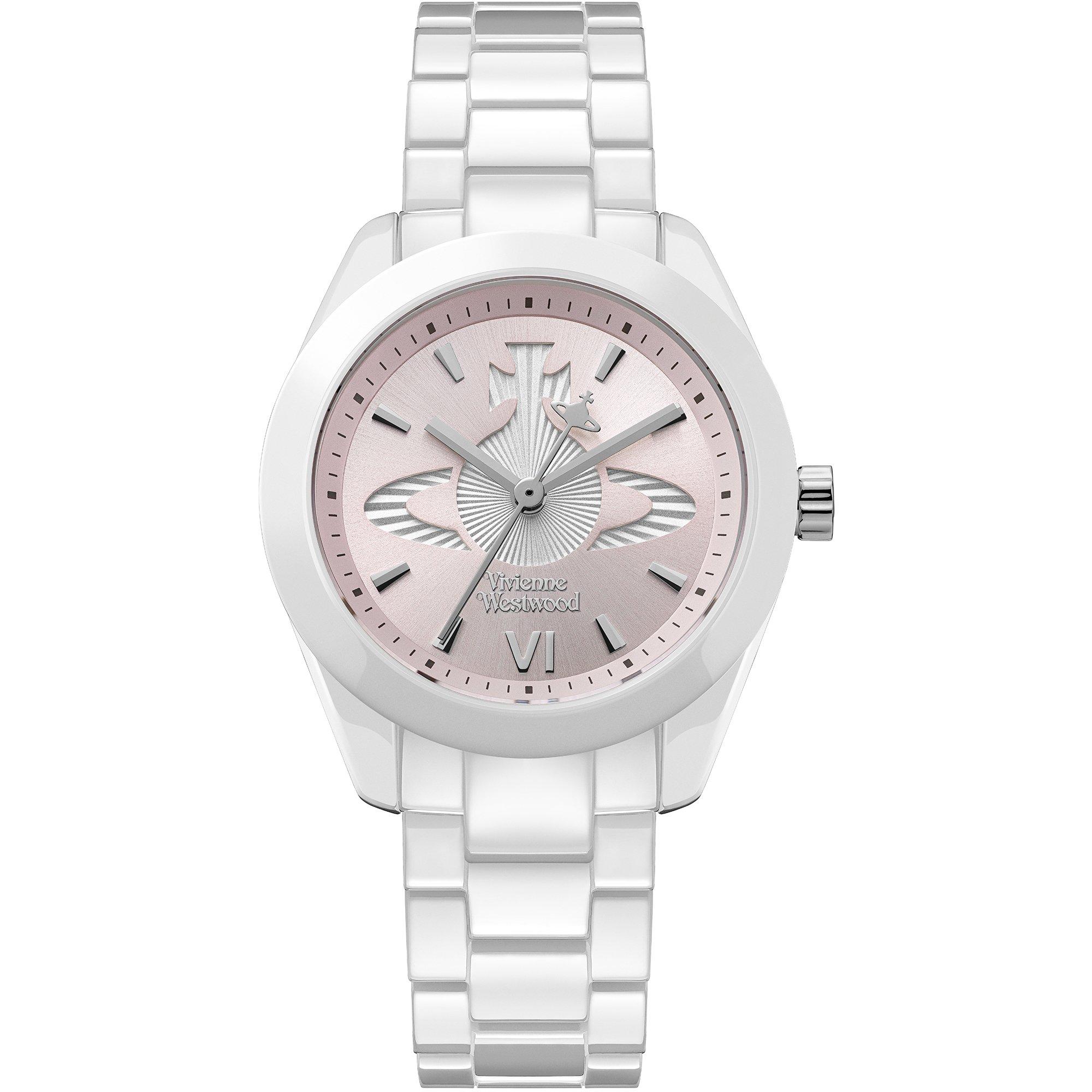 White - Vivienne Westwood - Women's Fenchurch Ceramica Quartz Analogue Watch - 1