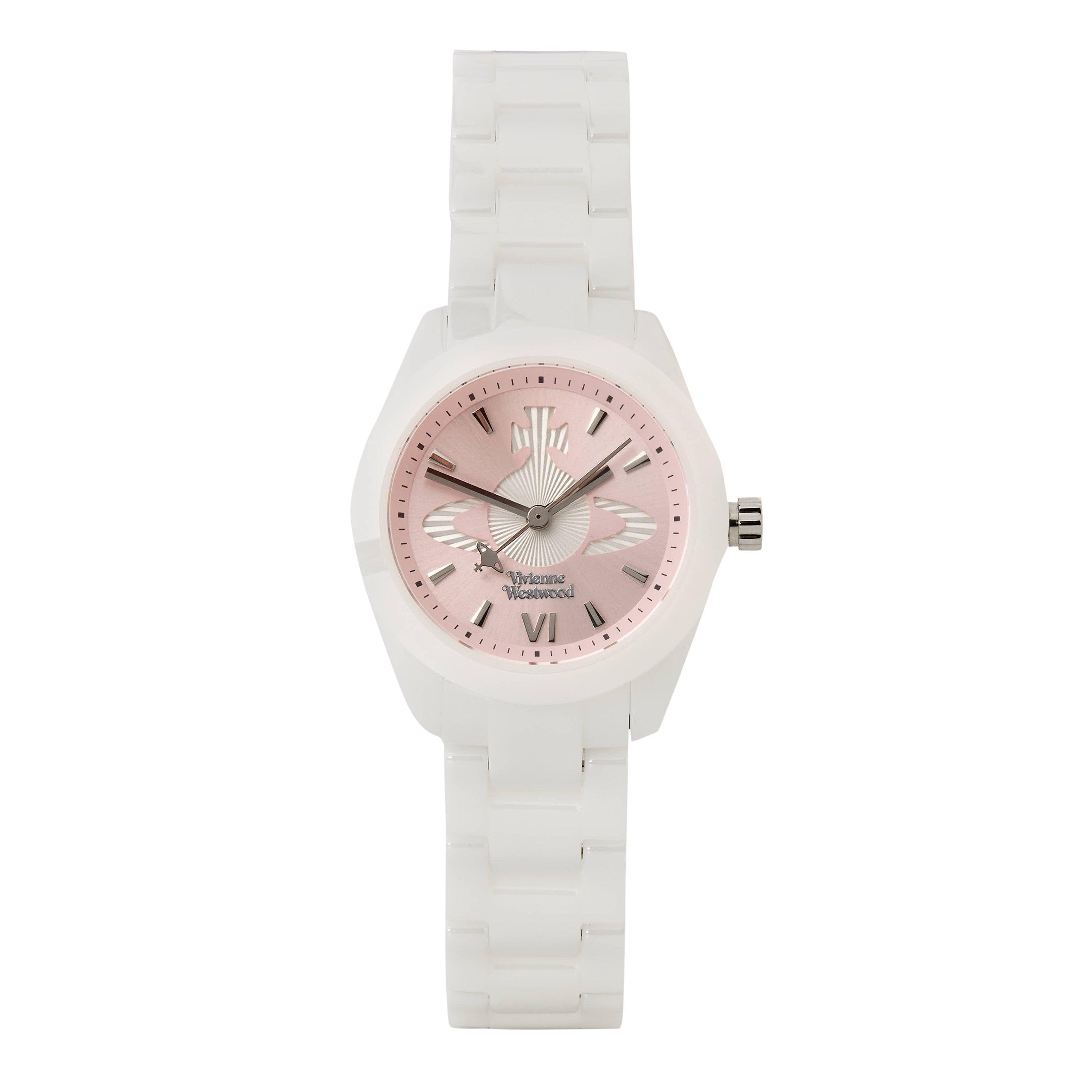 Vivienne Westwood Women's Fenchurch Ceramica Quartz Analogue Watch - White - Size 28MM