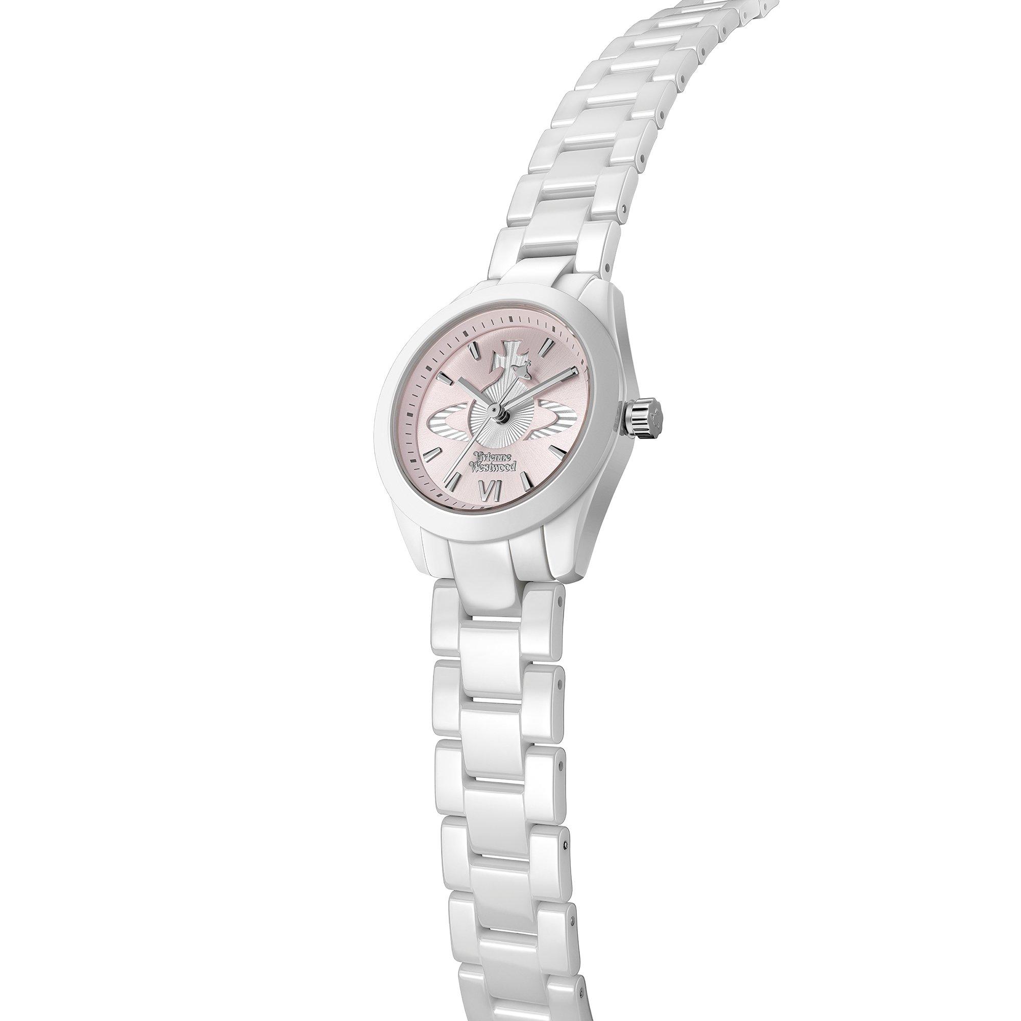 White - Vivienne Westwood - Women's Fenchurch Ceramica Quartz Analogue Watch - 3
