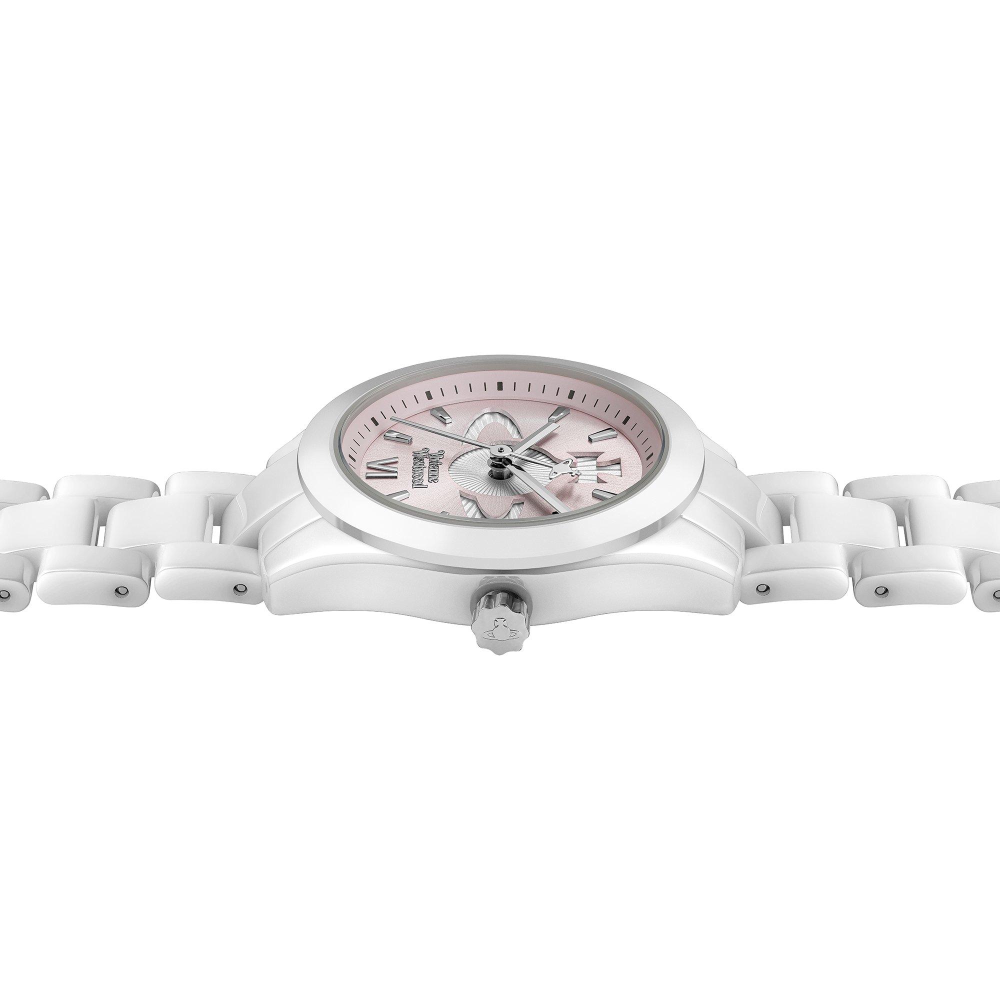 White - Vivienne Westwood - Women's Fenchurch Ceramica Quartz Analogue Watch - 4