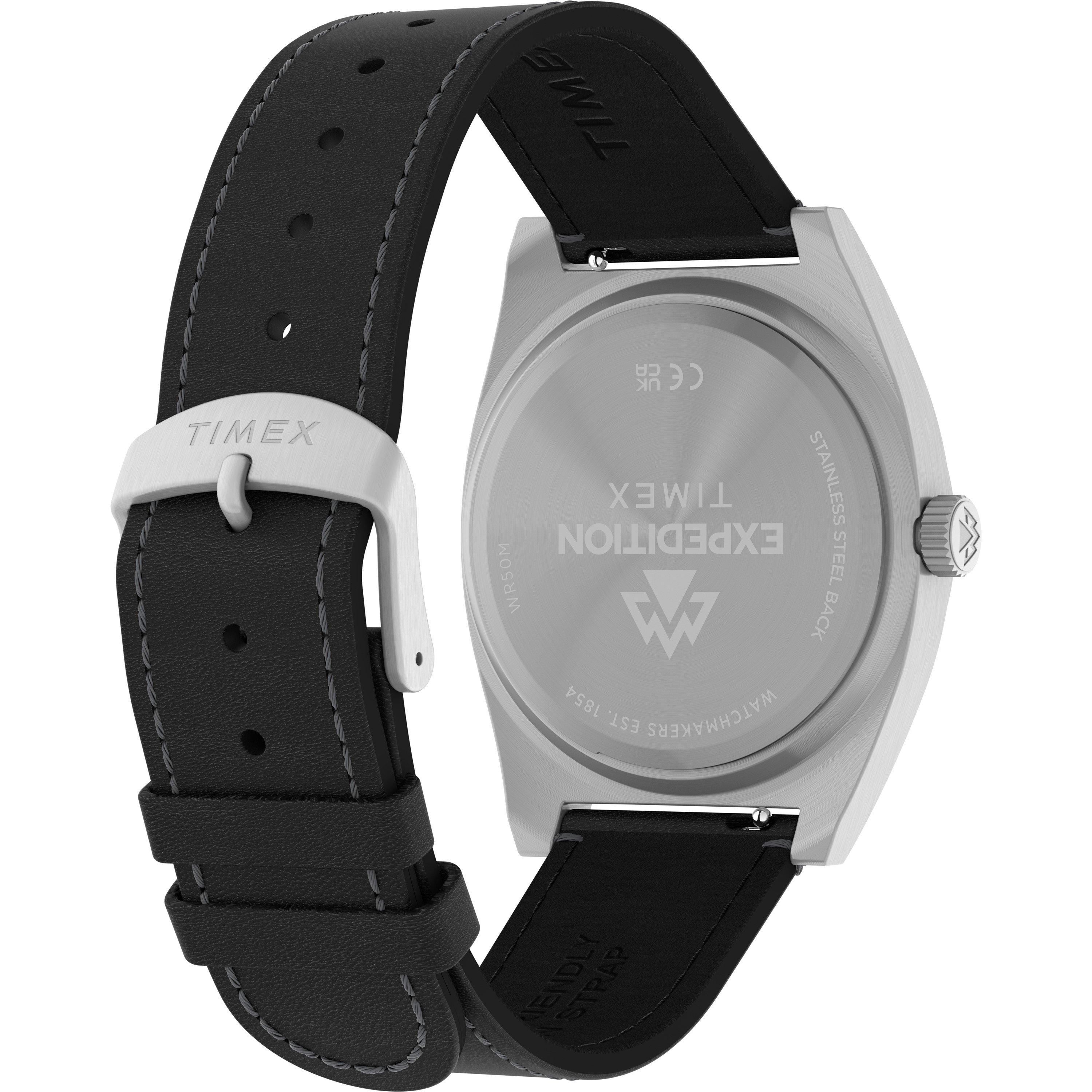 Silver/Black - Timex - Men's Capstone Quartz Analogue Watch - 7