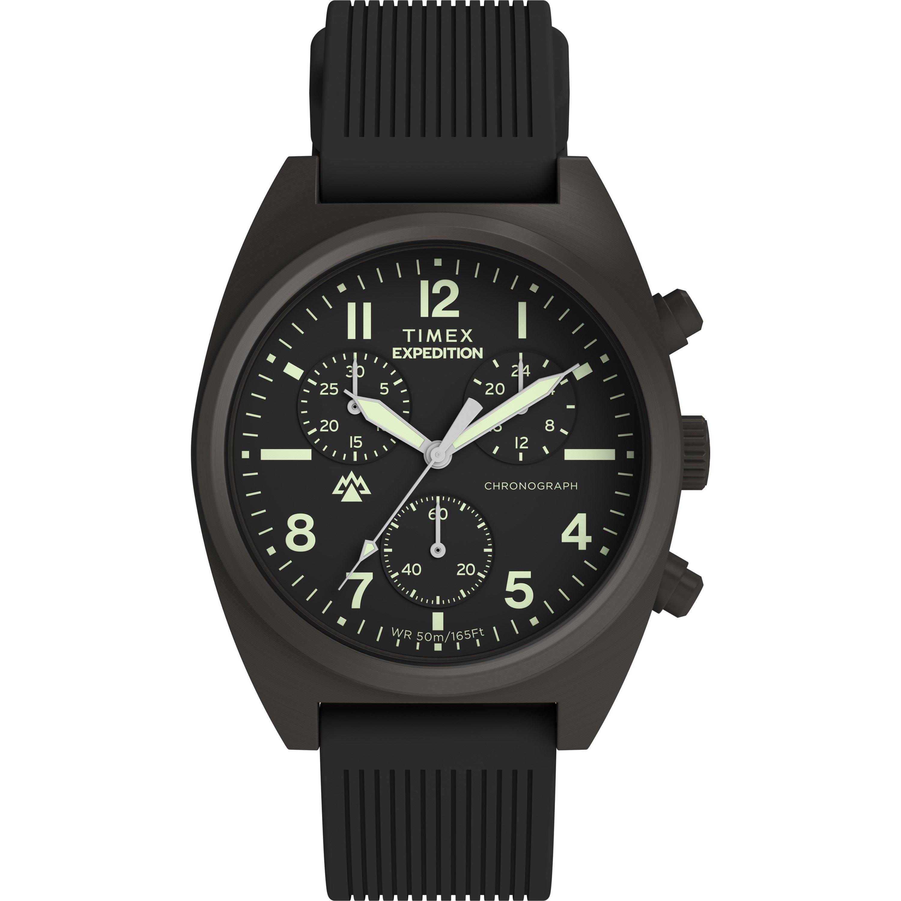Timex Men's Black/Gunmetal Capstone Watch Sn63 - 41 mm