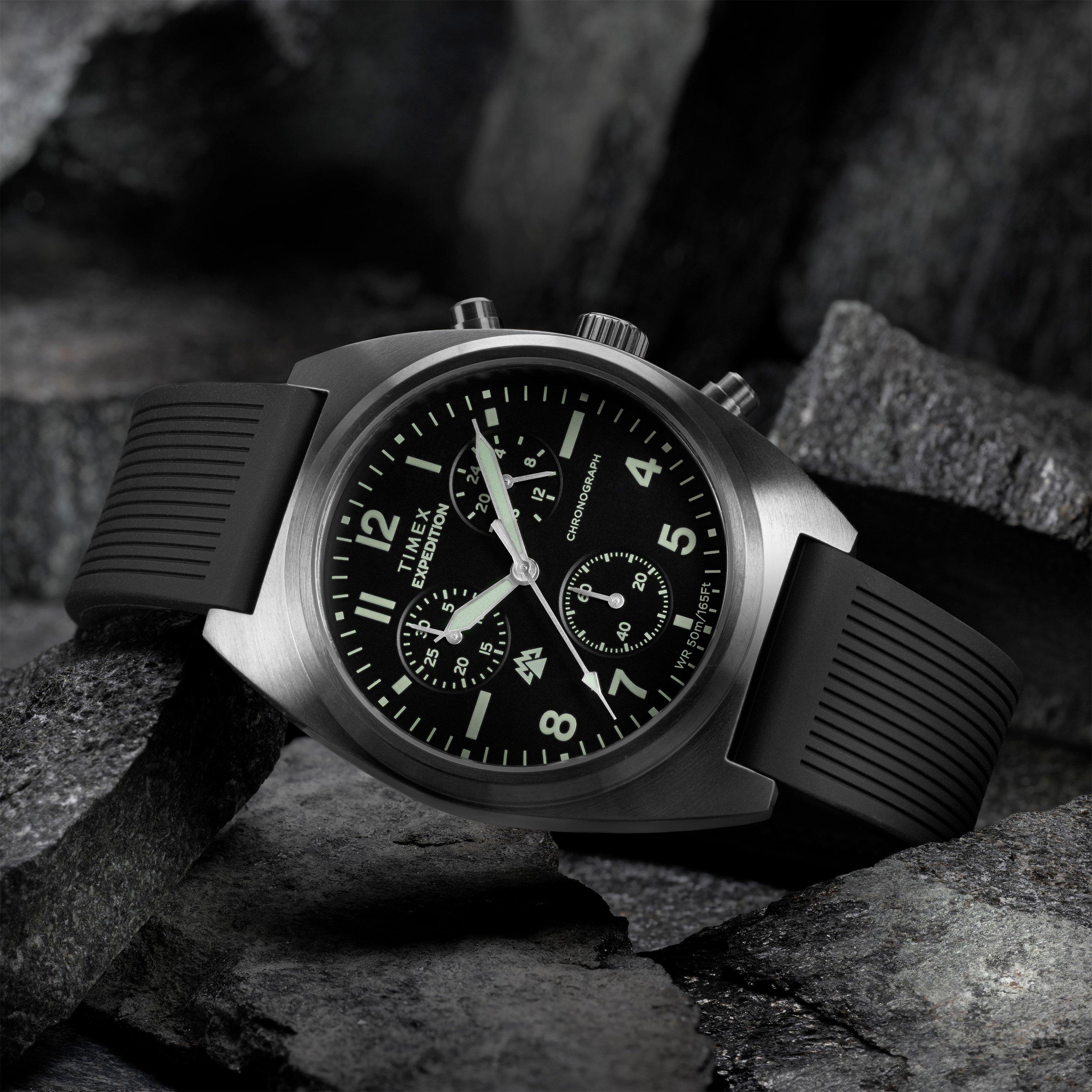 Black/Gunmetal - Timex - Men's Capstone Quartz Analogue Watch - 3