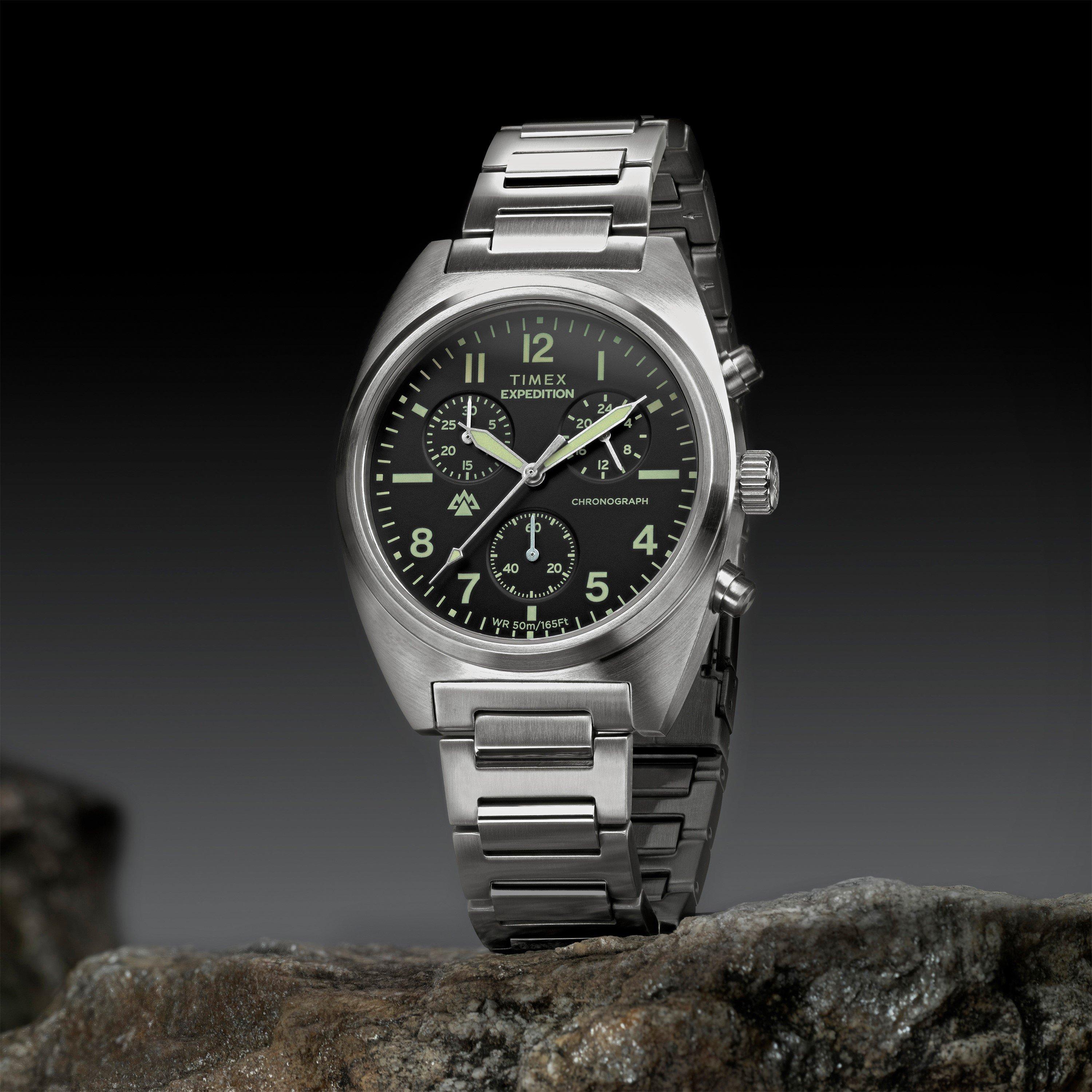 Silver/Black - Timex - Men's Capstone Quartz Analogue Watch - 3