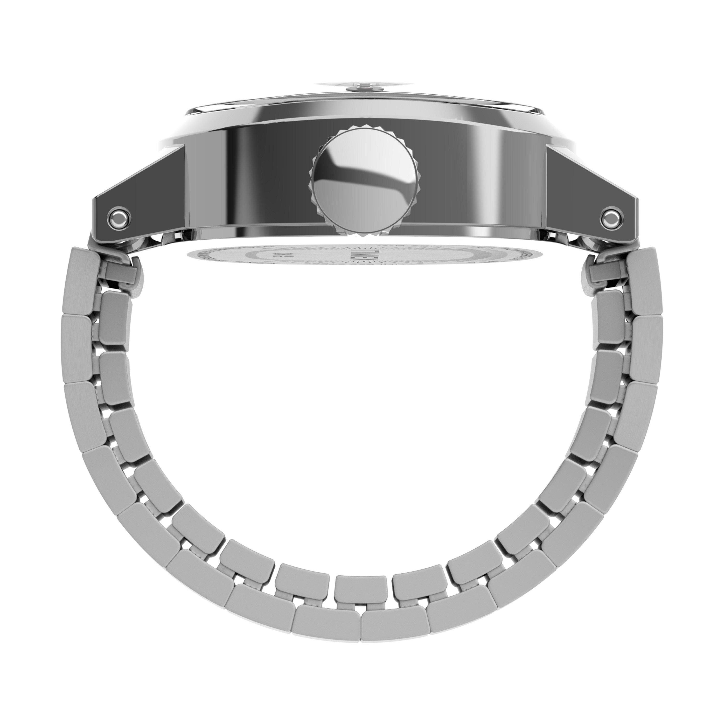 White/Silver - Timex - Cavatina Ring Quartz Analogue Watch - 2