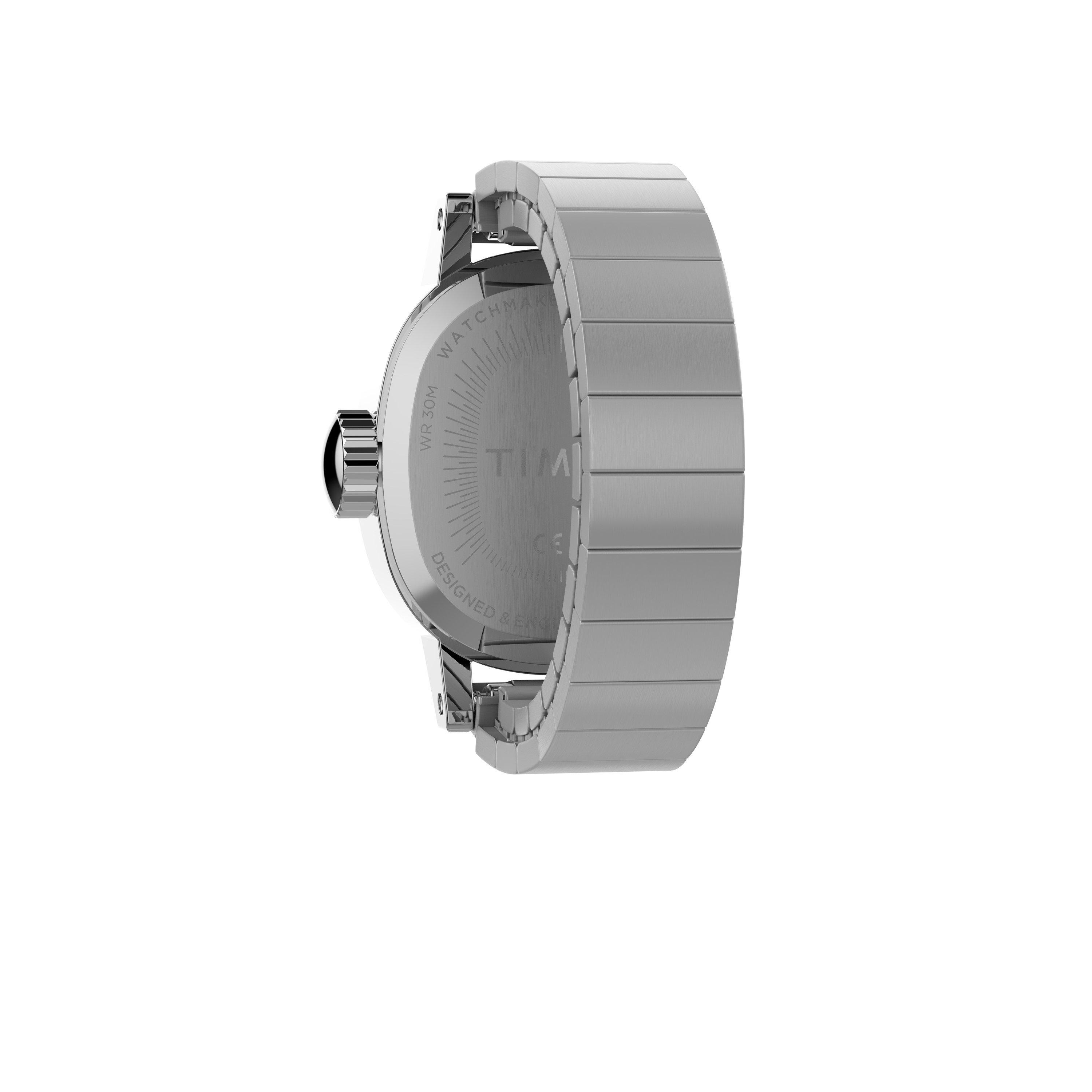 Silver/Blue - Timex - Cavatina Ring Quartz Analogue Watch - 5