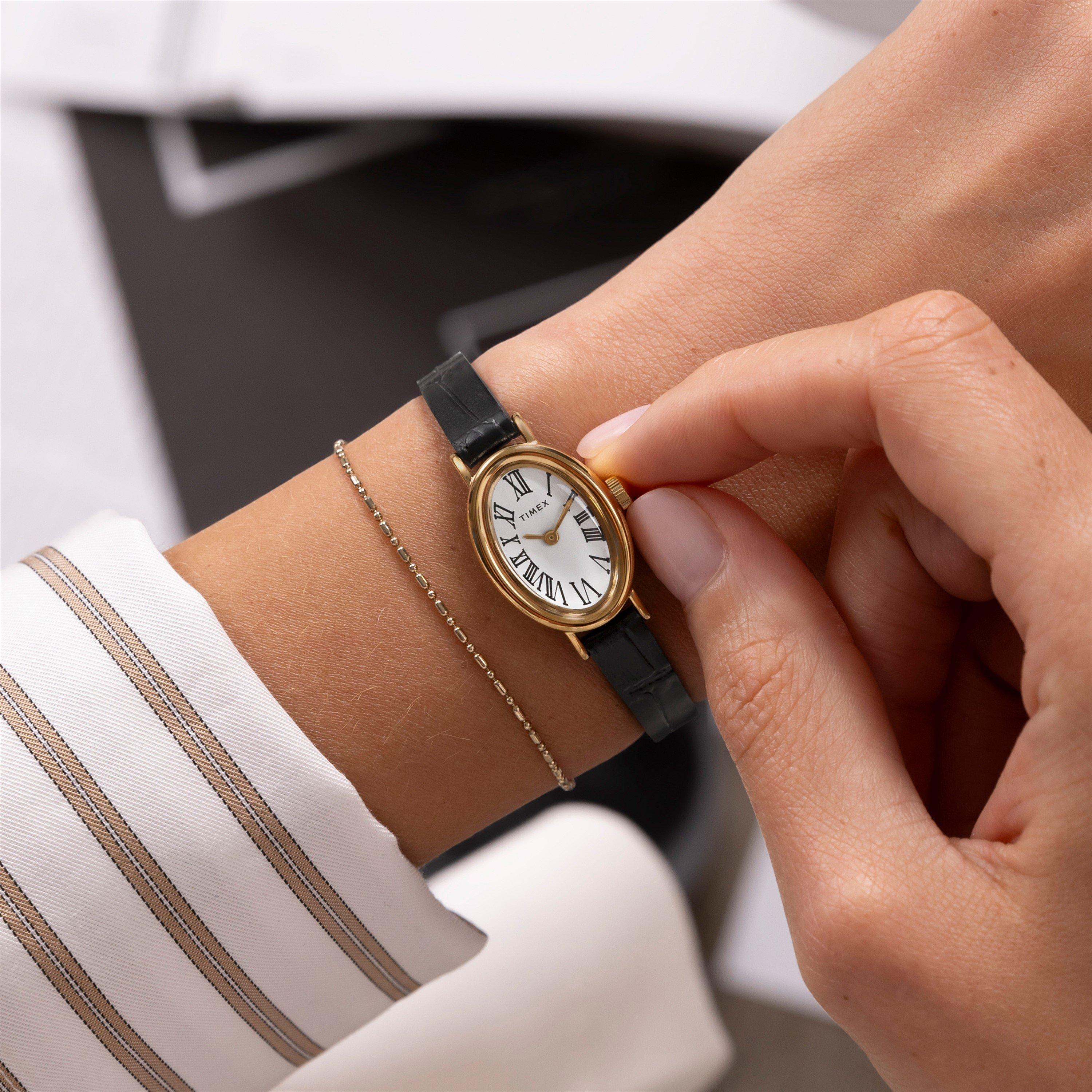 White/Gold-Tone - Timex - Womens Cavatina Watch - 2