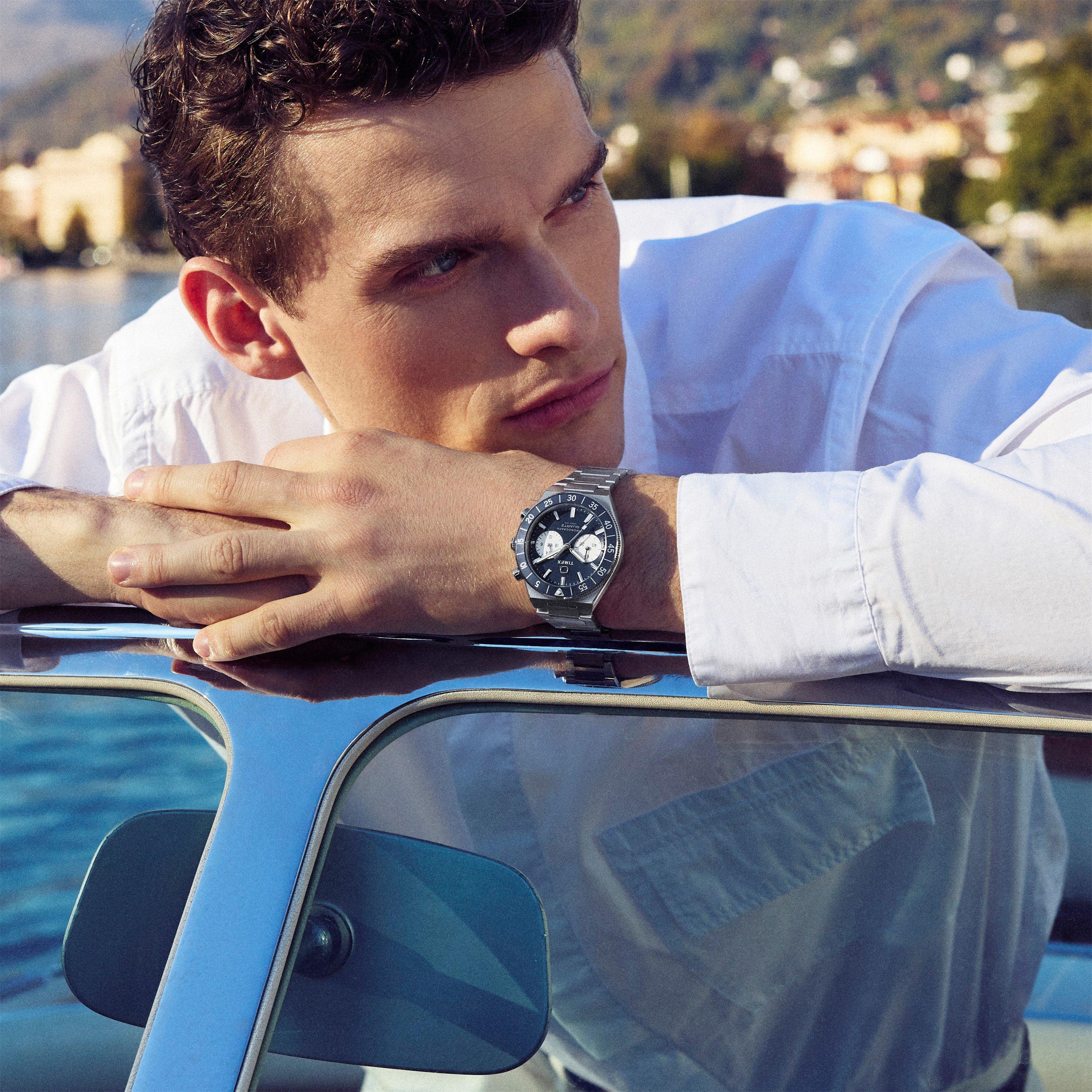 Argent/Bleu - Timex - Timex Continental Wt Sn63 - 7