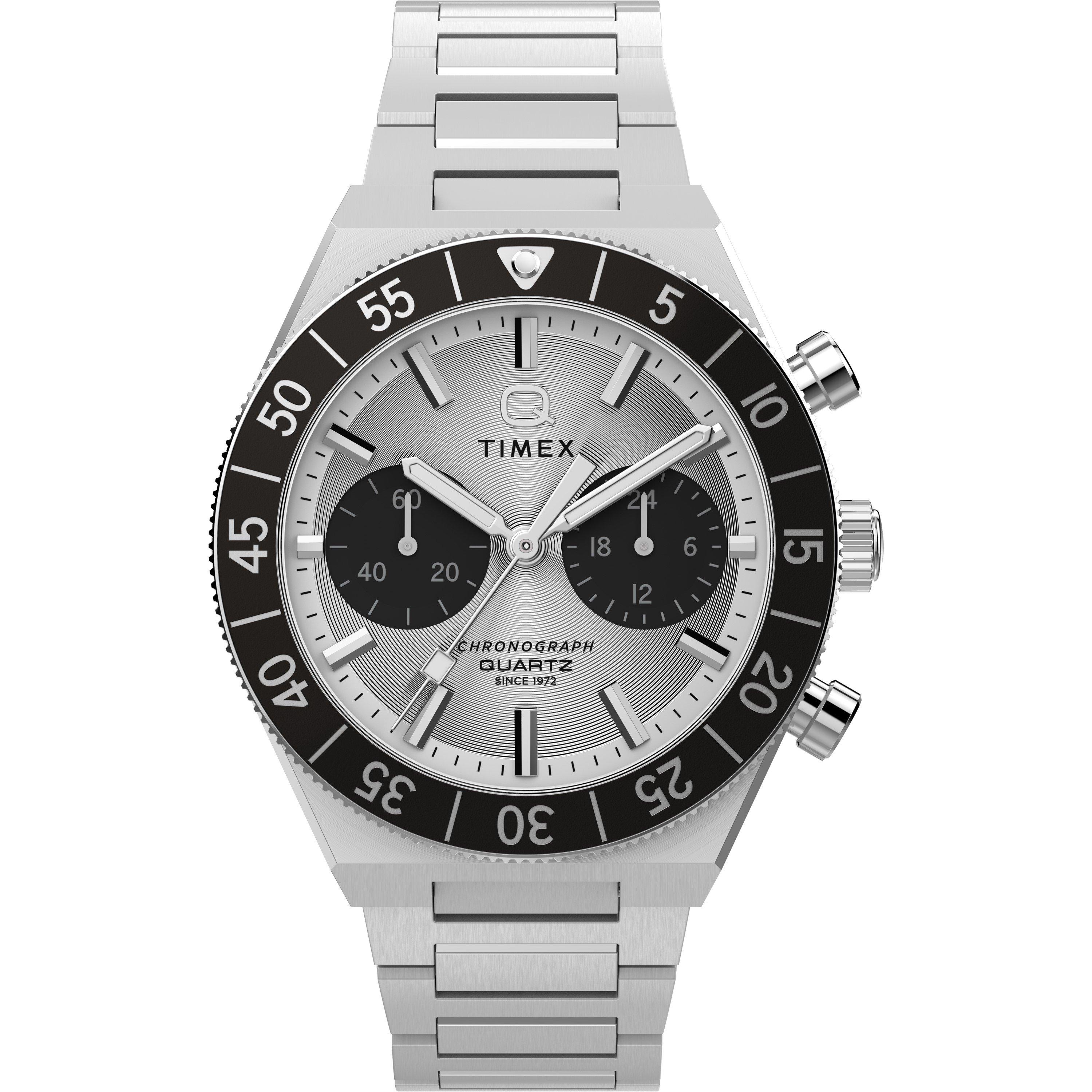 Silver/Black - Timex - Men's Continental Quartz Analogue Watch - 1