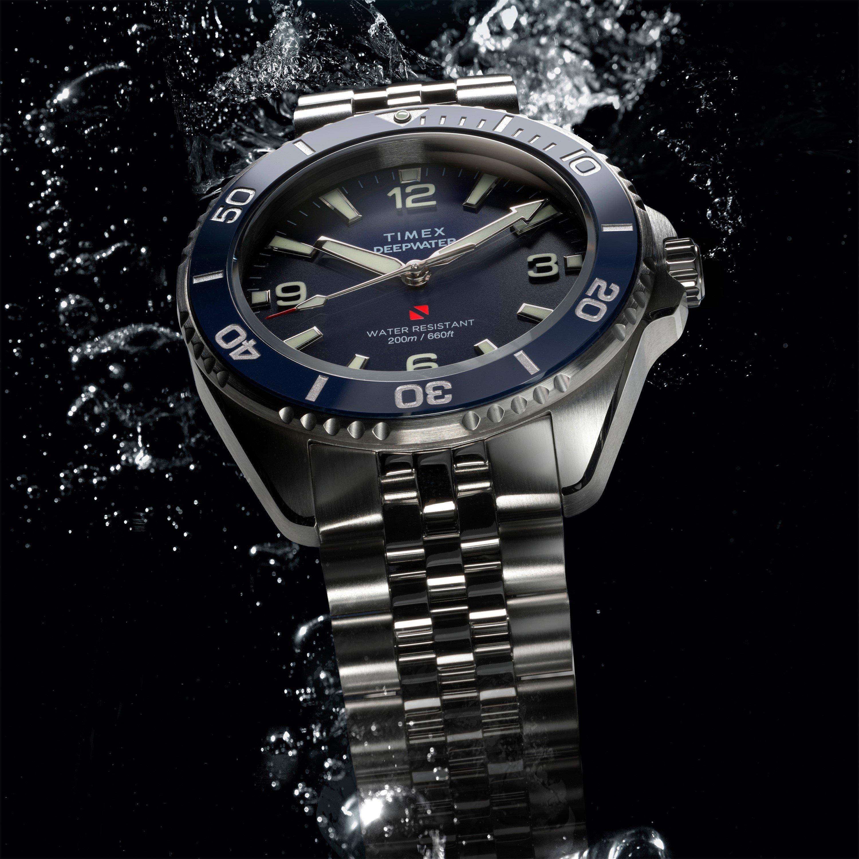 Silver/Blue - Timex - Men's Arctic Watch Analogue Quartz - 3