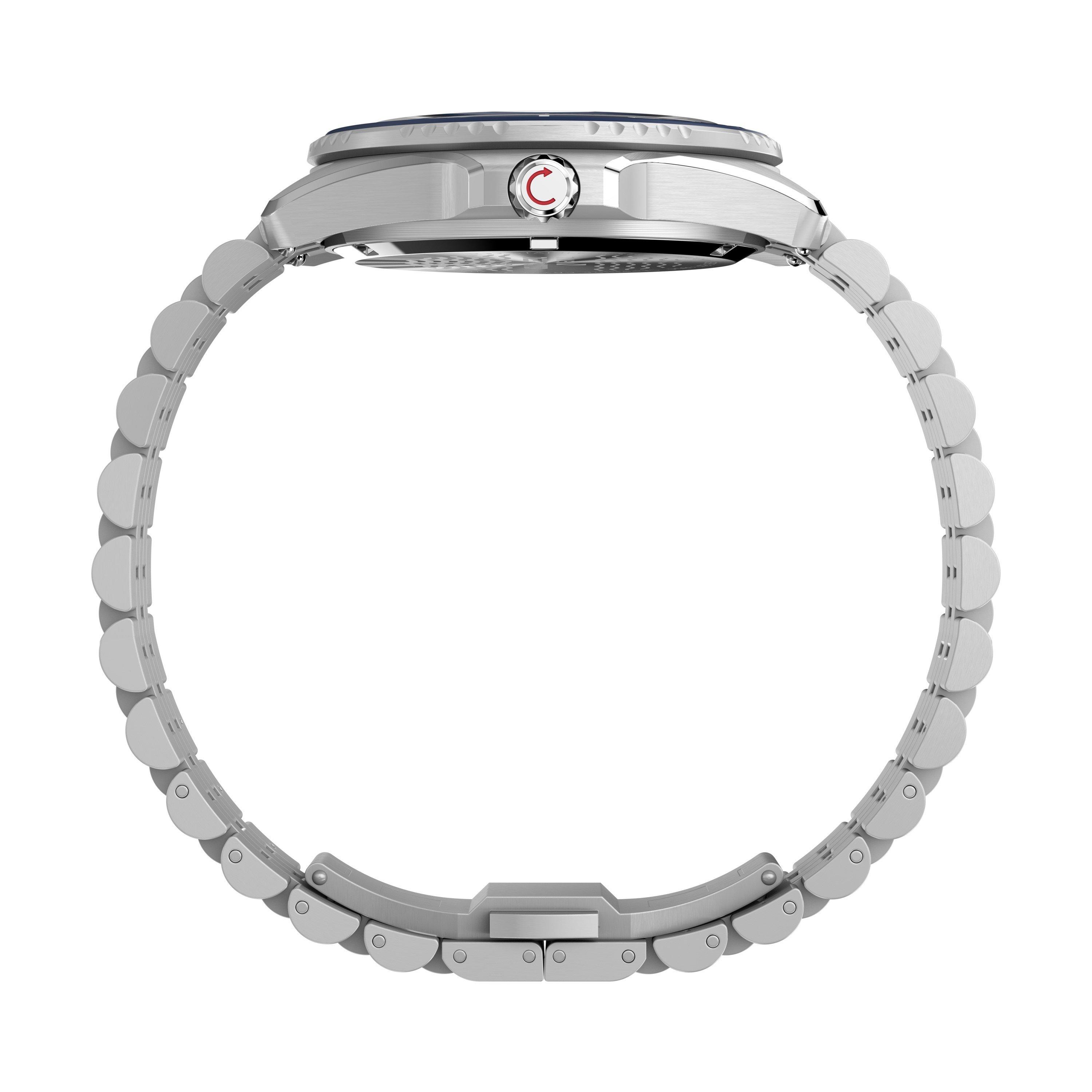 Silver/Blue - Timex - Men's Arctic Watch Analogue Quartz - 5