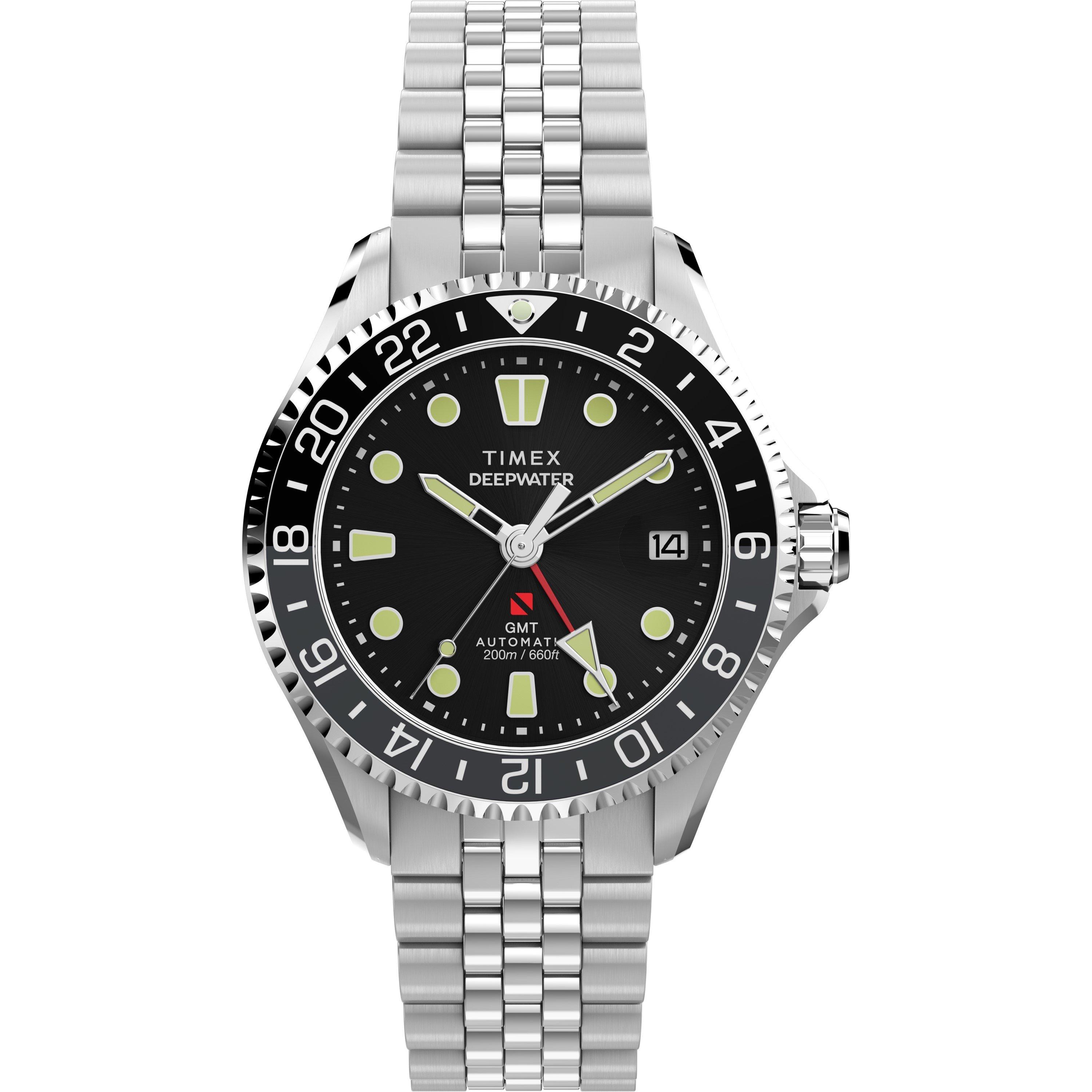 Silver/Black - Timex - Men's Meridian Quartz Analogue Watch - 1