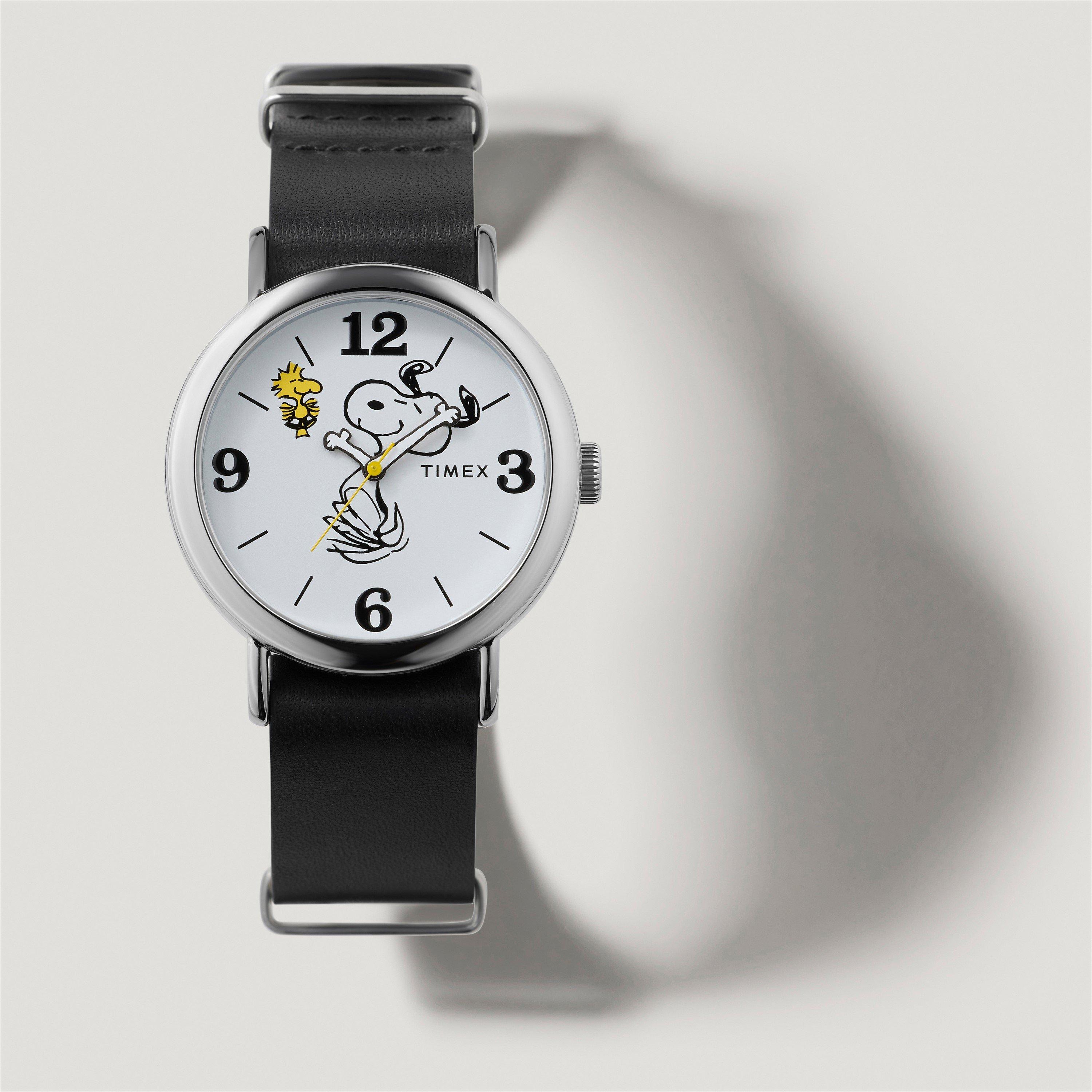 Wit/Zilver - Timex - Men's Peanuts Quartz Analogue Watch - 3
