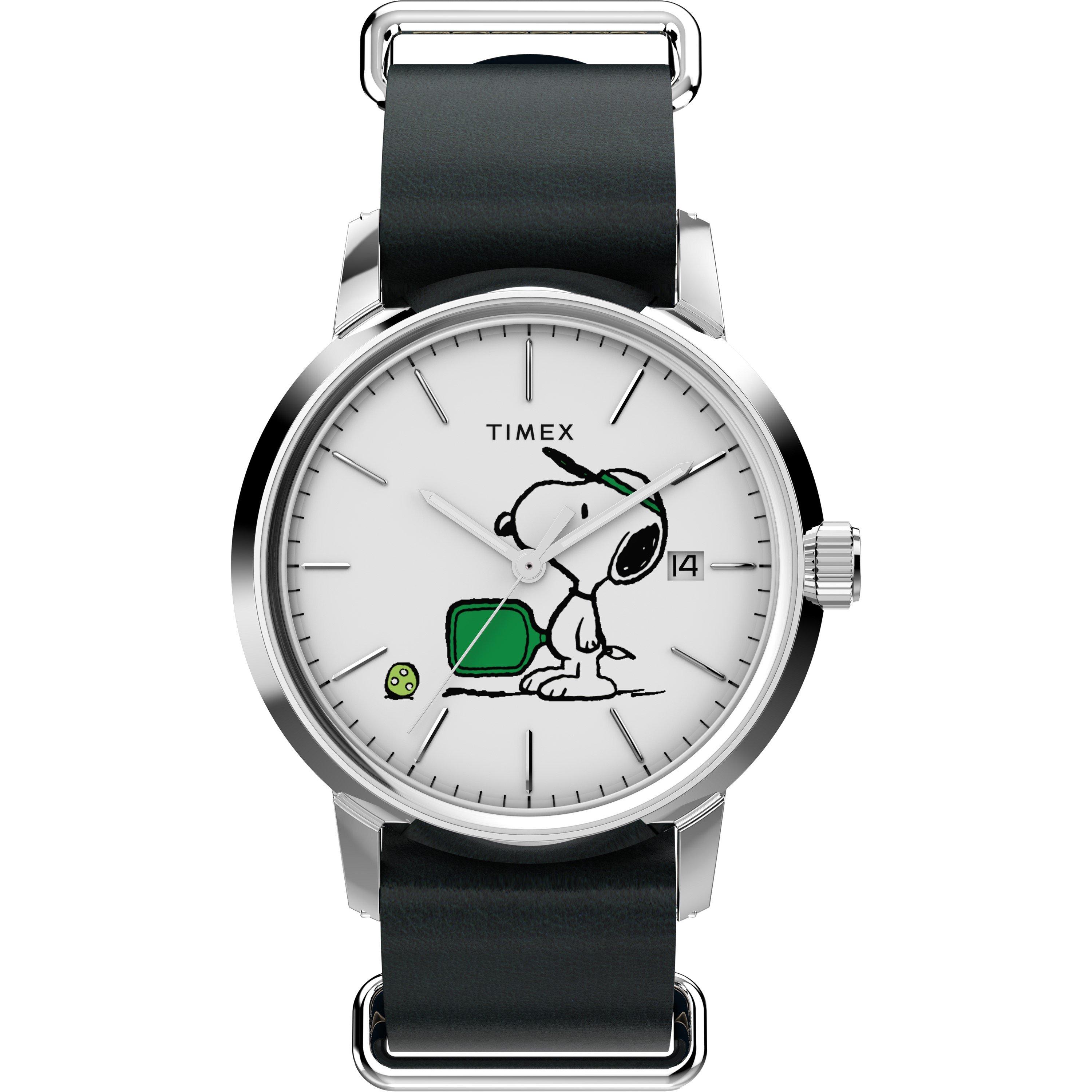Timex  White/Silver C Peanuts Wtch Sn63 - 40 mm