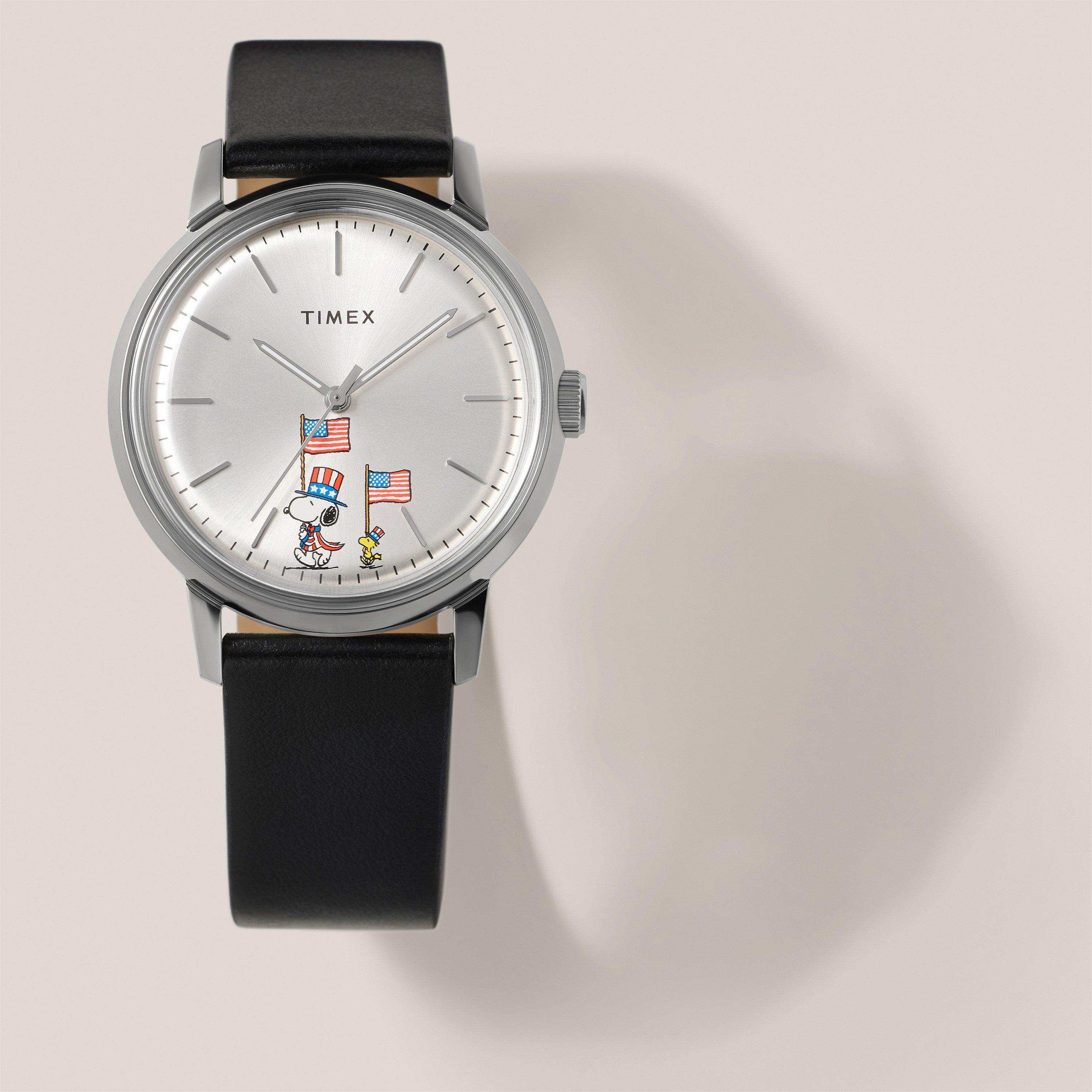 Silver/Black - Timex - Peanuts Quartz Analogue Watch - 3