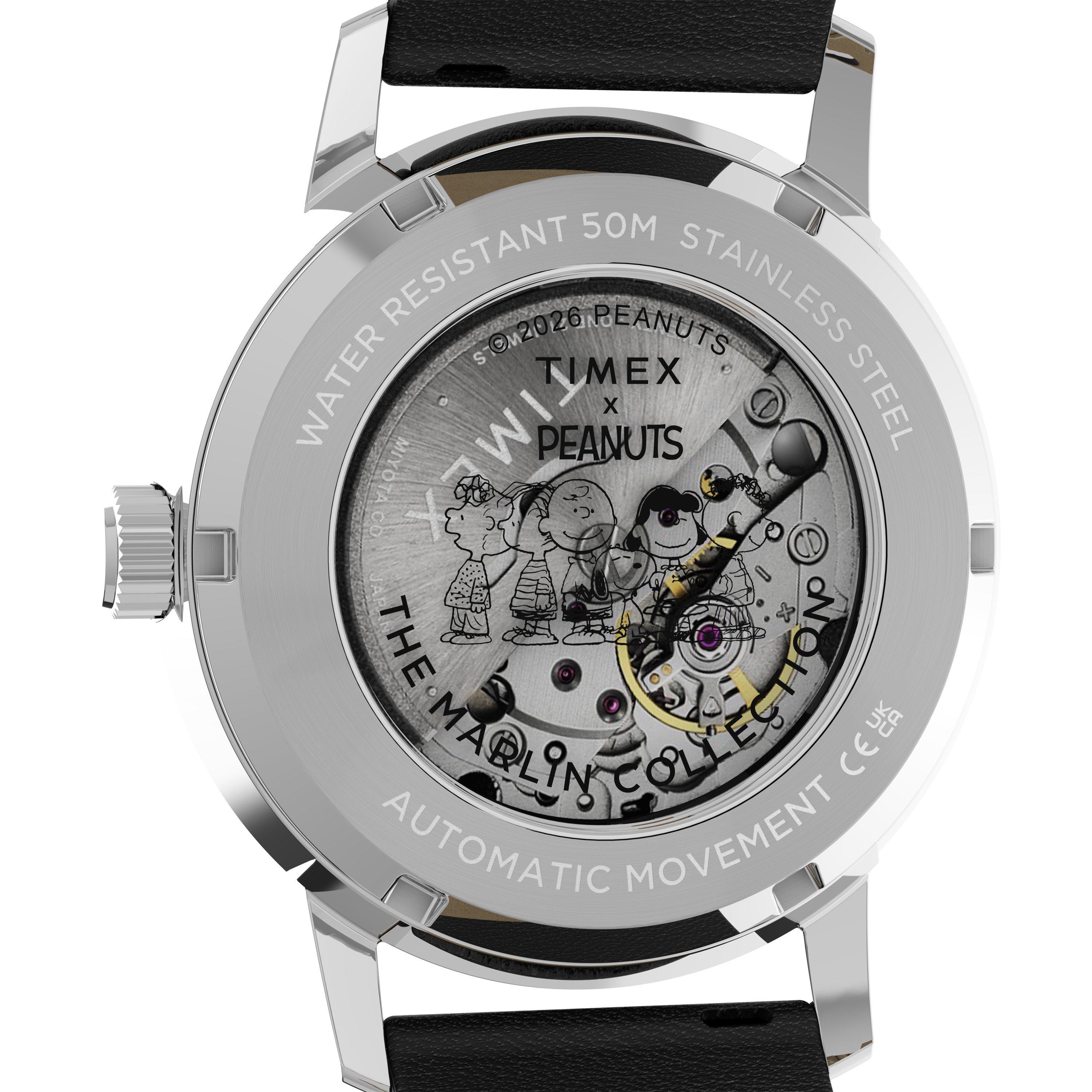 Silver/Black - Timex - Peanuts Quartz Analogue Watch - 6