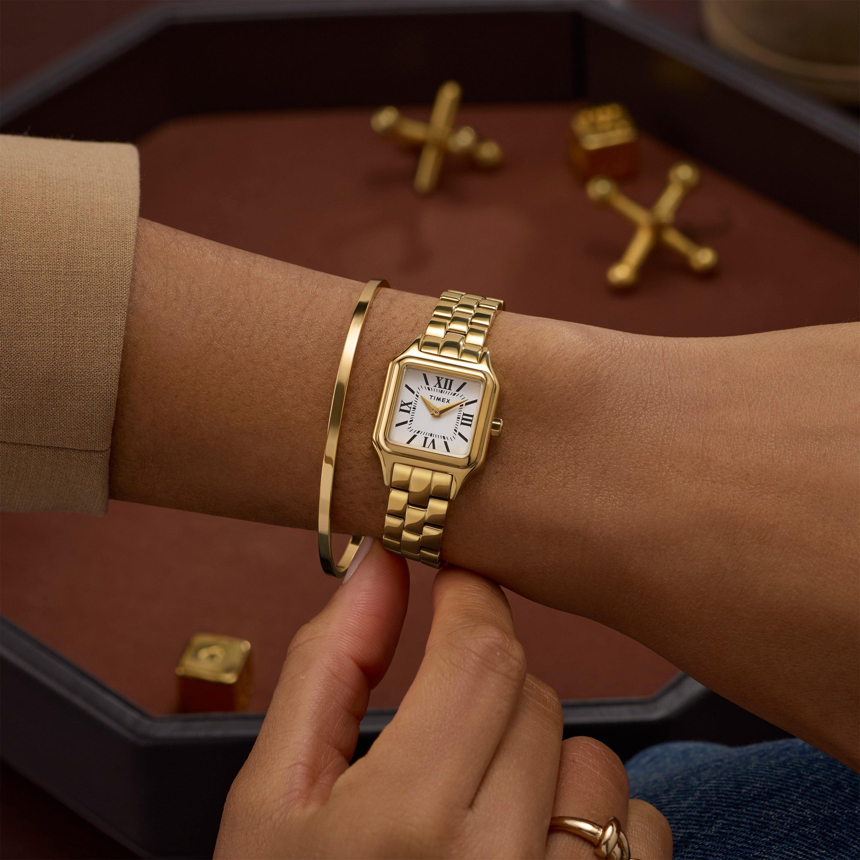 White/Gold-Tone - Timex - Timex L Sq Watch 63 - 2