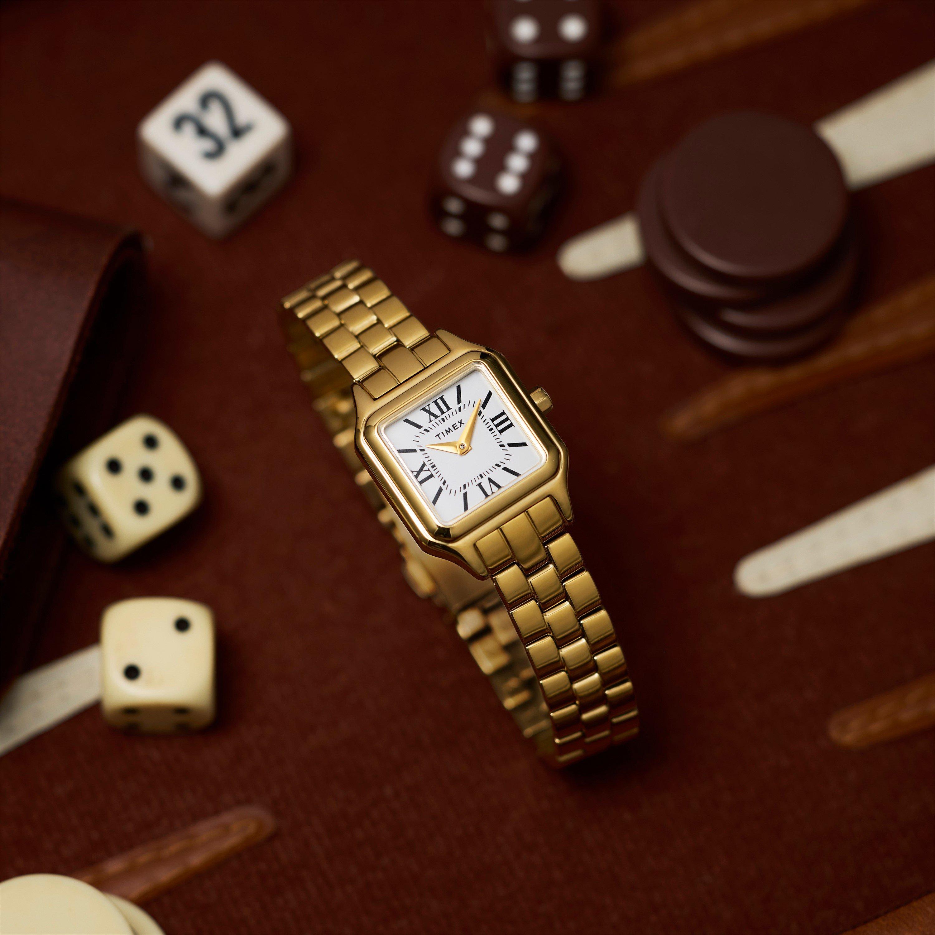White/Gold-Tone - Timex - Timex L Sq Watch 63 - 3