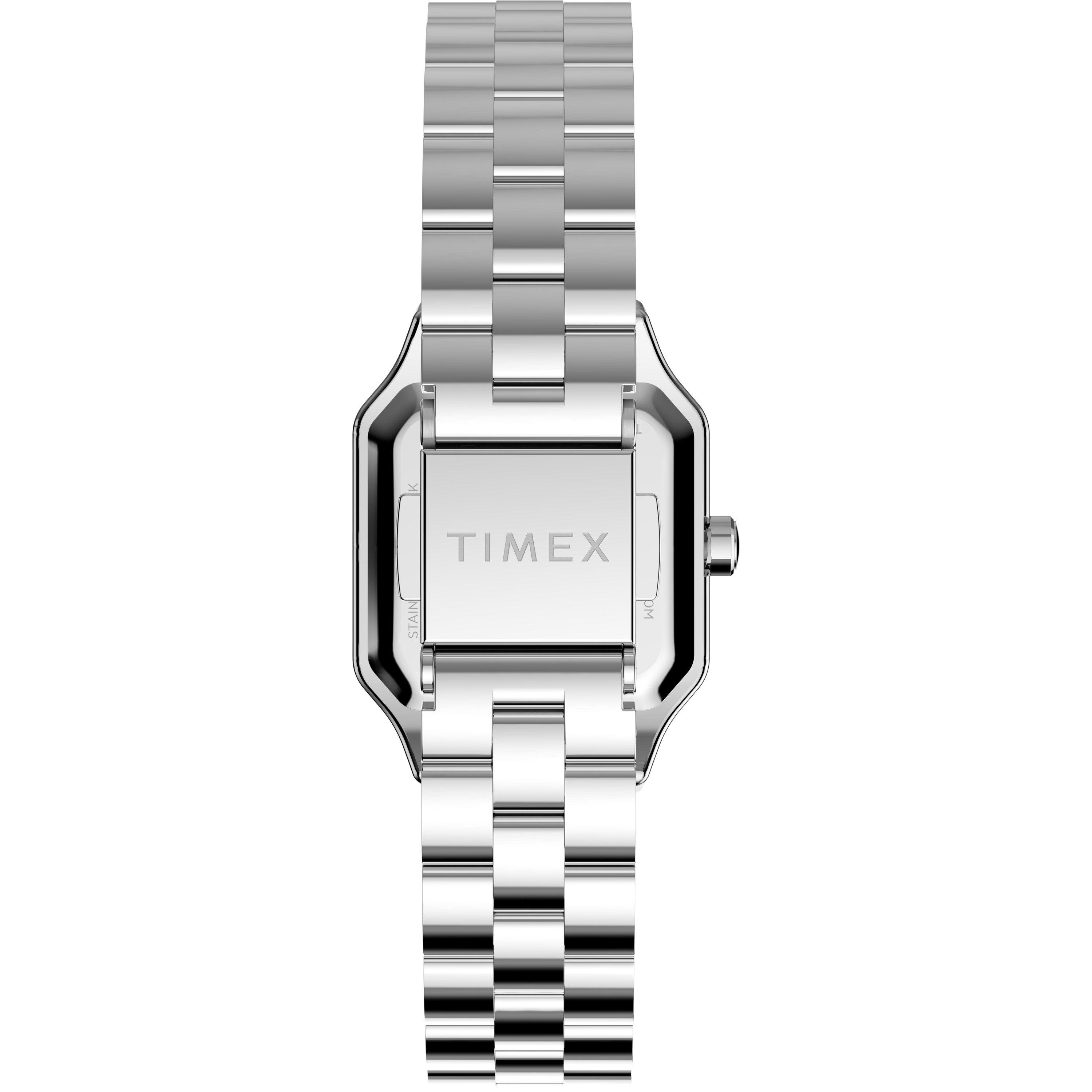 White/Silver - Timex - Square Analogue Quartz Watch - 4