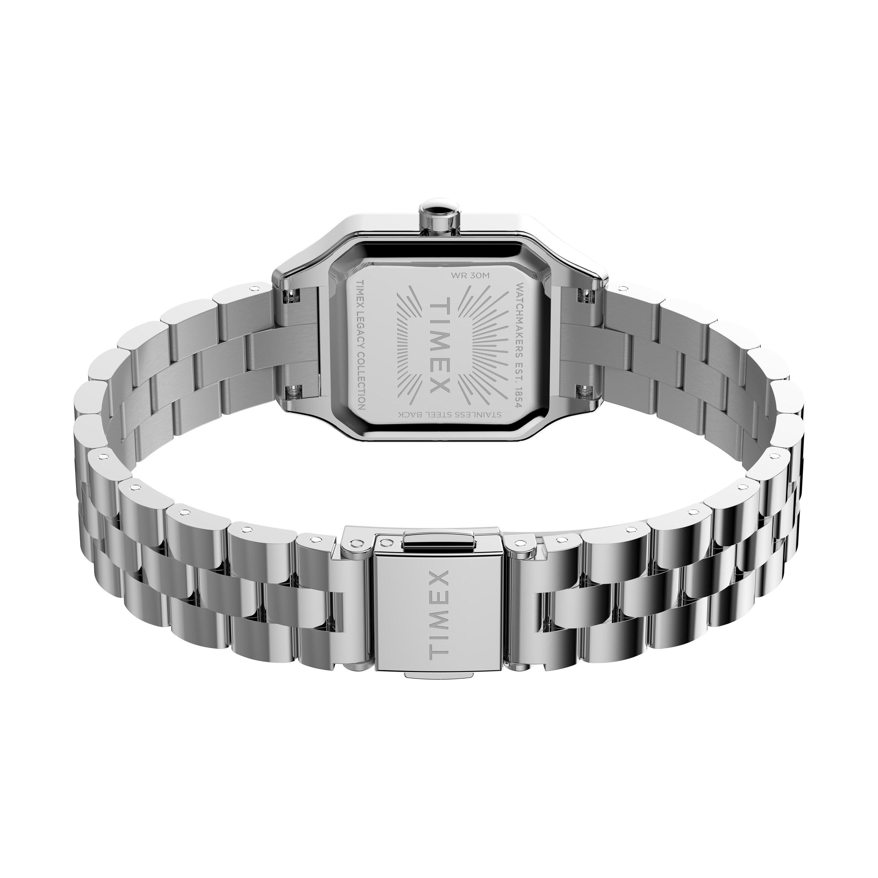 White/Silver - Timex - Square Analogue Quartz Watch - 6