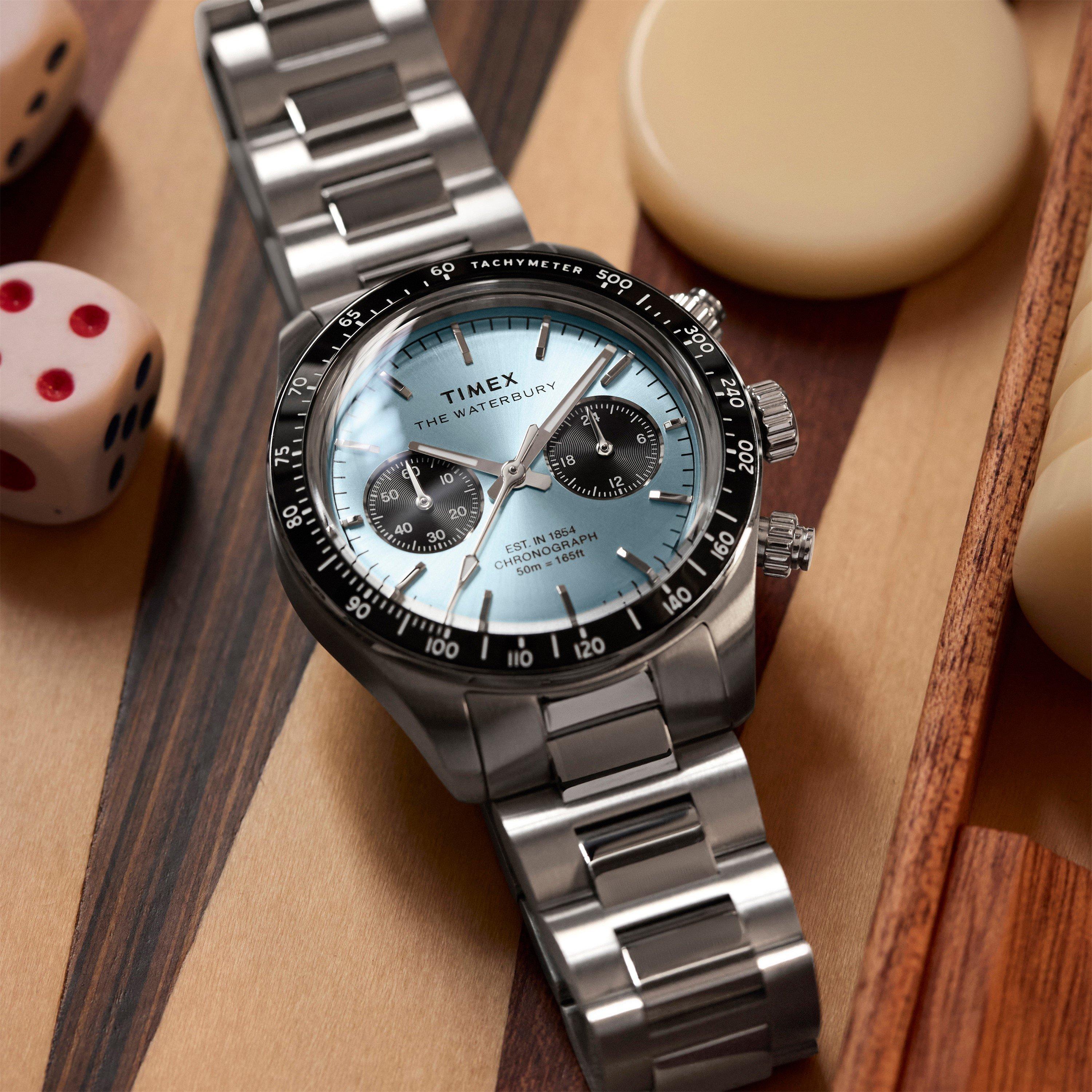 Silver/Blue - Timex - Timex Waterbury Sn63 - 3