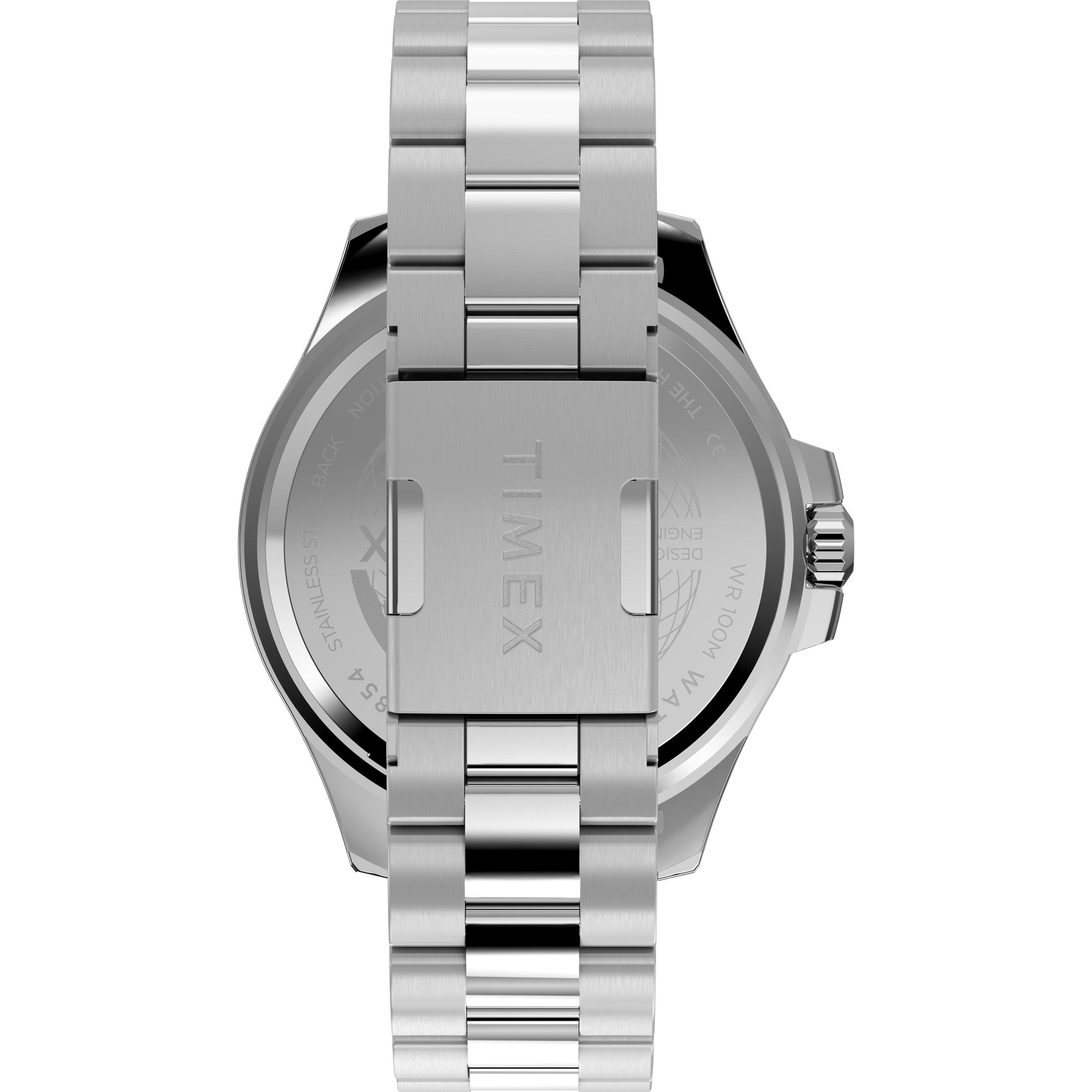 Silber/Schwarz - Timex - Men's Coast Quartz Analogue Watch - 4