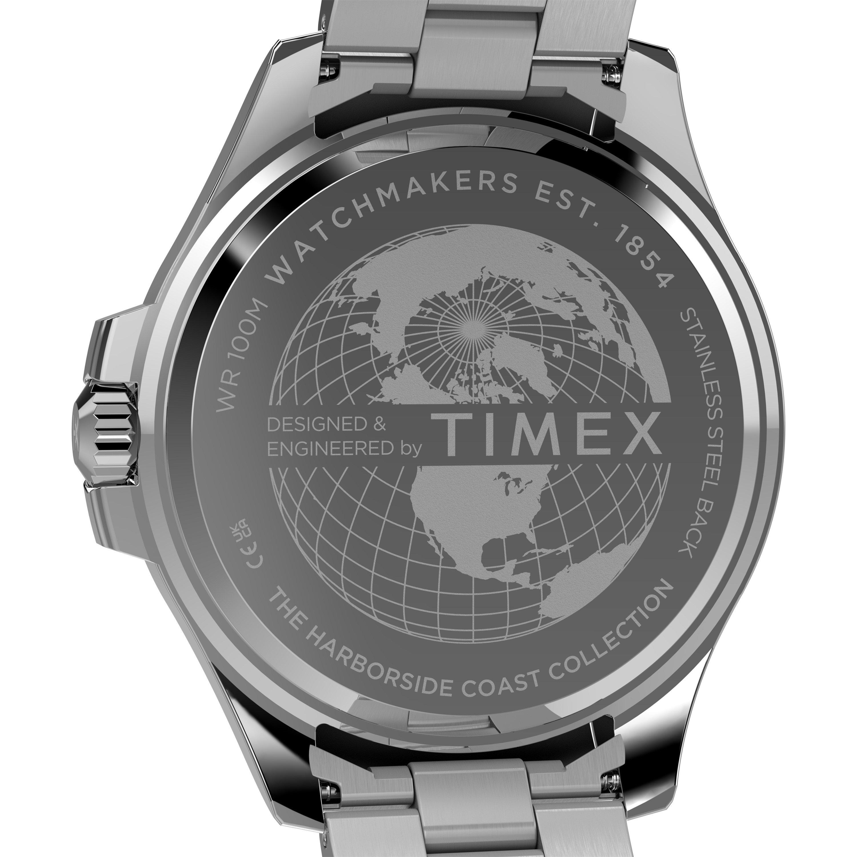 Silber/Schwarz - Timex - Men's Coast Quartz Analogue Watch - 5