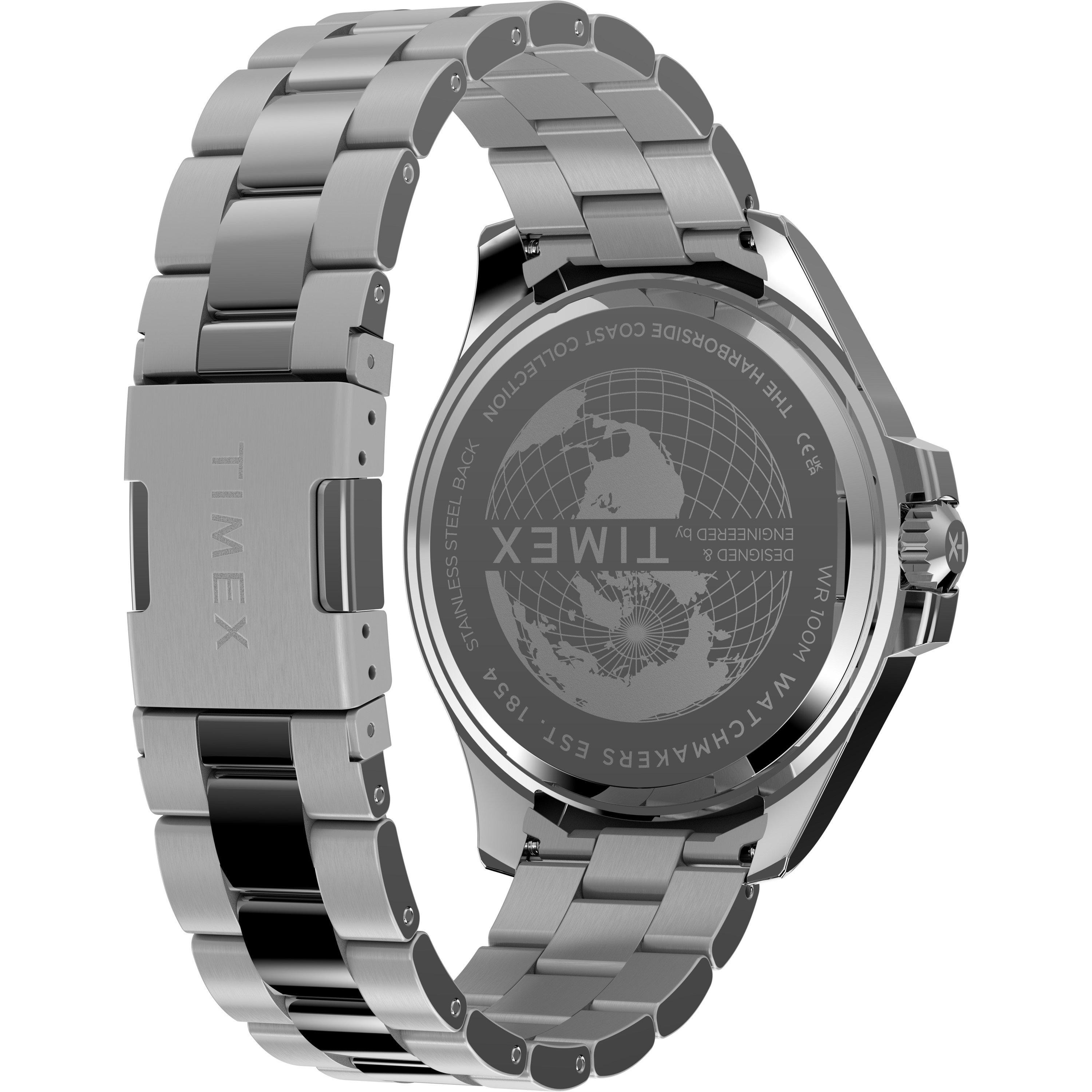 Silber/Schwarz - Timex - Men's Coast Quartz Analogue Watch - 6