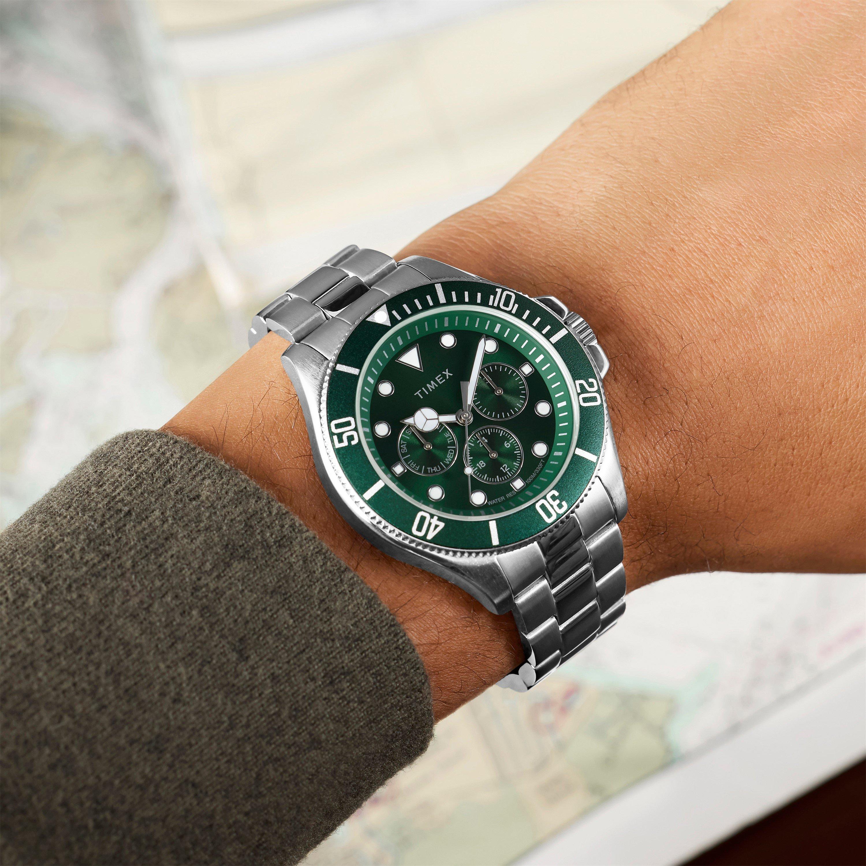 Green/Silve - Timex - Timex Coast Watch Sn63 - 2