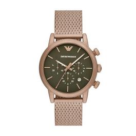 Emporio Armani Chronograph Beige Gold Stainless Steel Watch AR11428