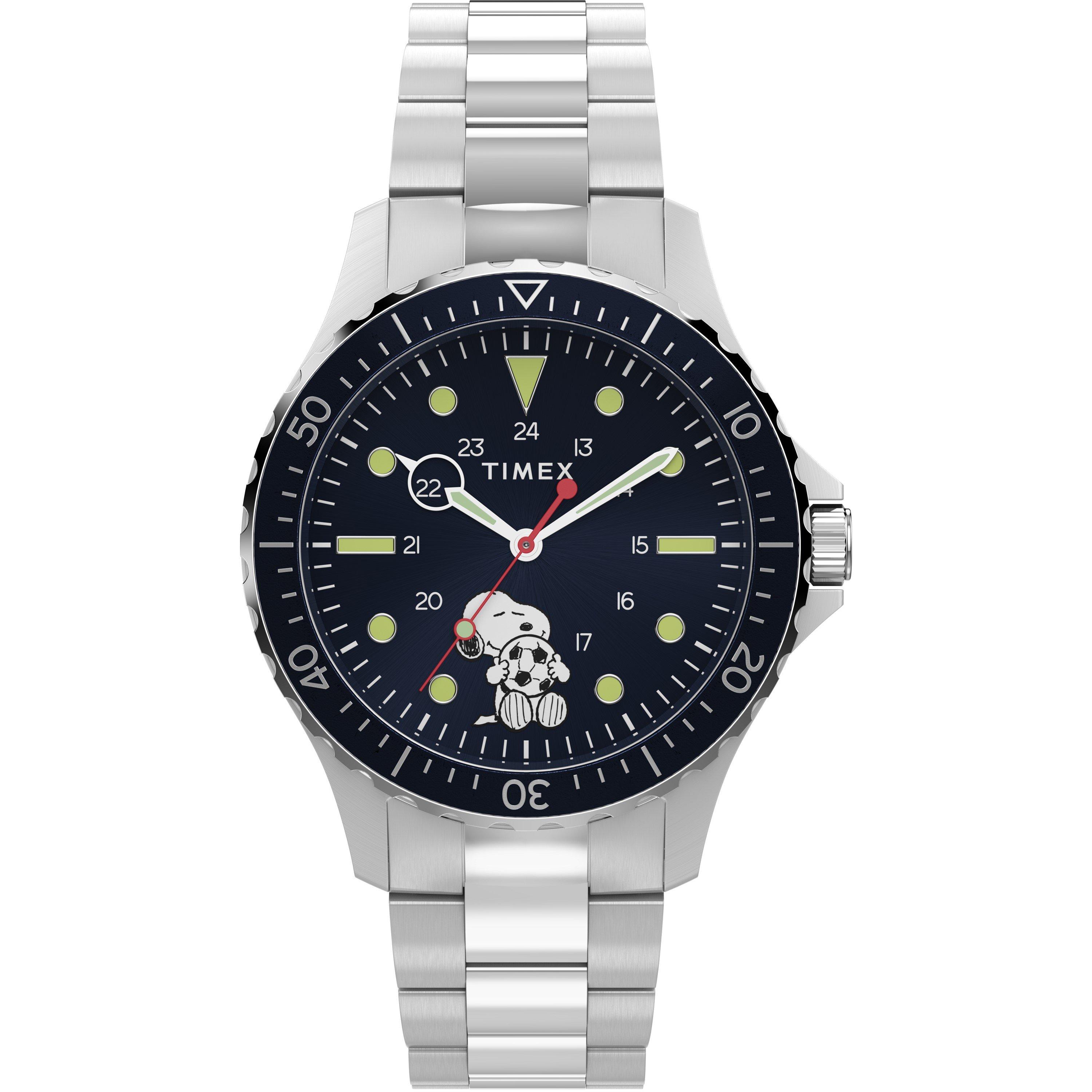 Blue/Steel - Timex - Men's Peanuts Analogue Quartz Watch - 1