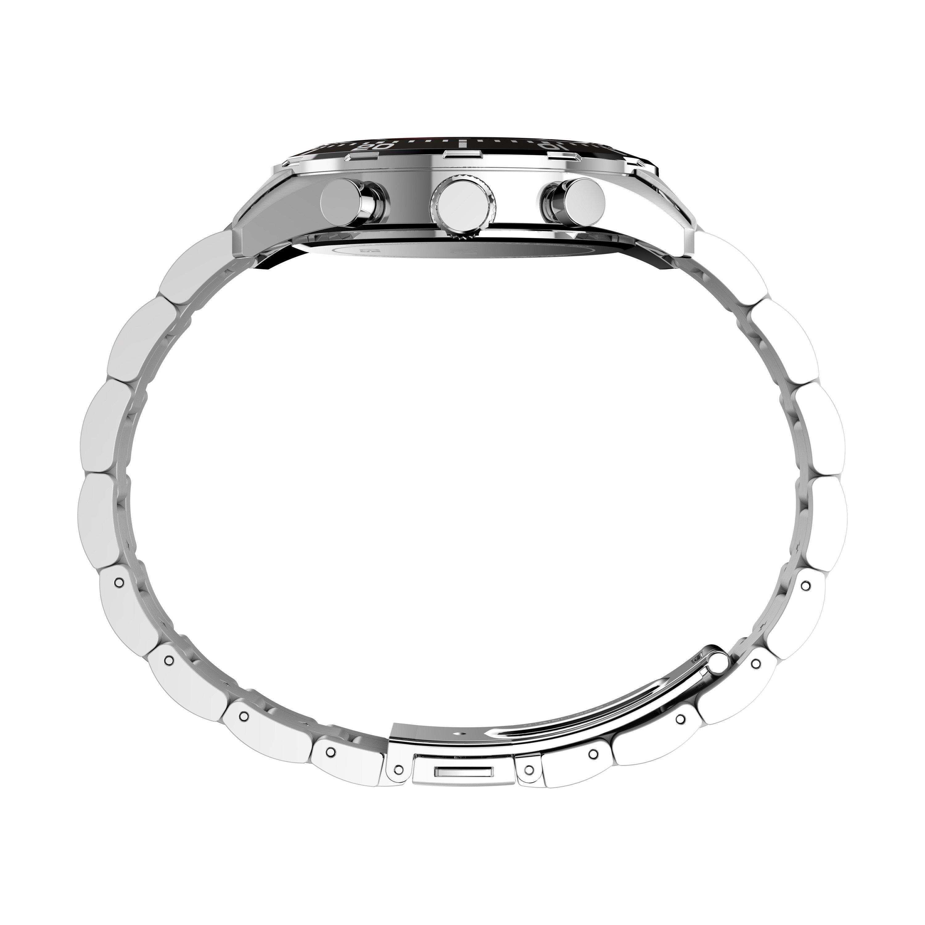 Silver/Black - Timex - Men's Trend Chrono Analogue Quartz Watch - 3