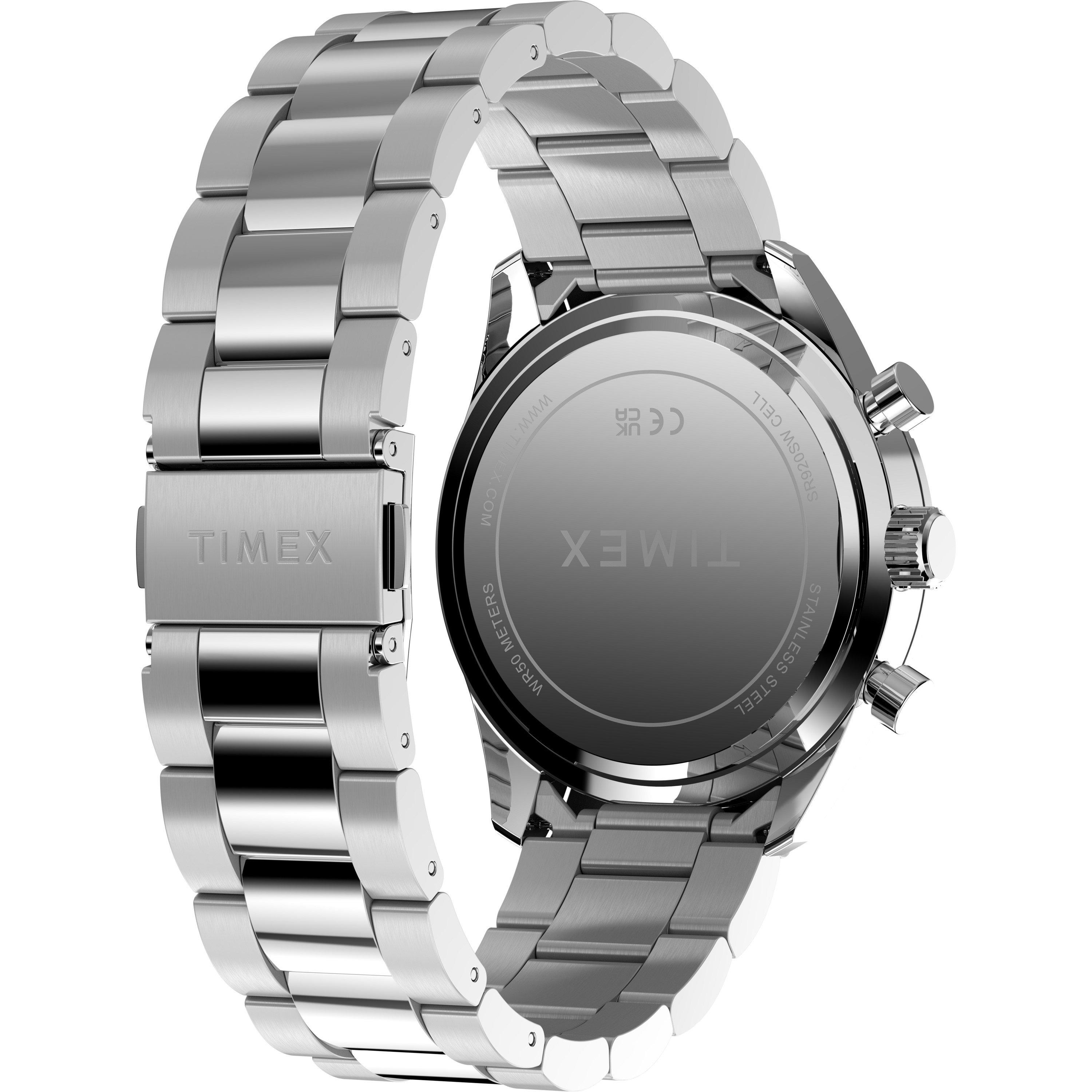 Silver/Black - Timex - Men's Trend Chrono Analogue Quartz Watch - 6