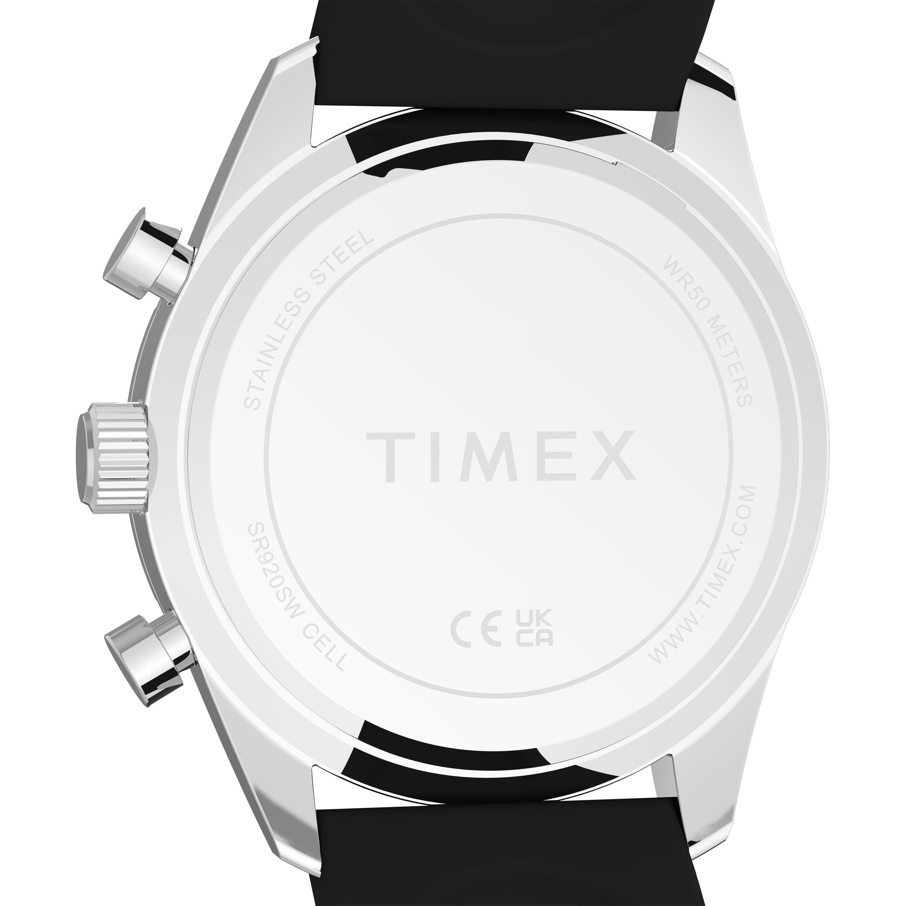 Silver/Blue - Timex - Men's Trend Chrono Analogue Quartz Watch - 4