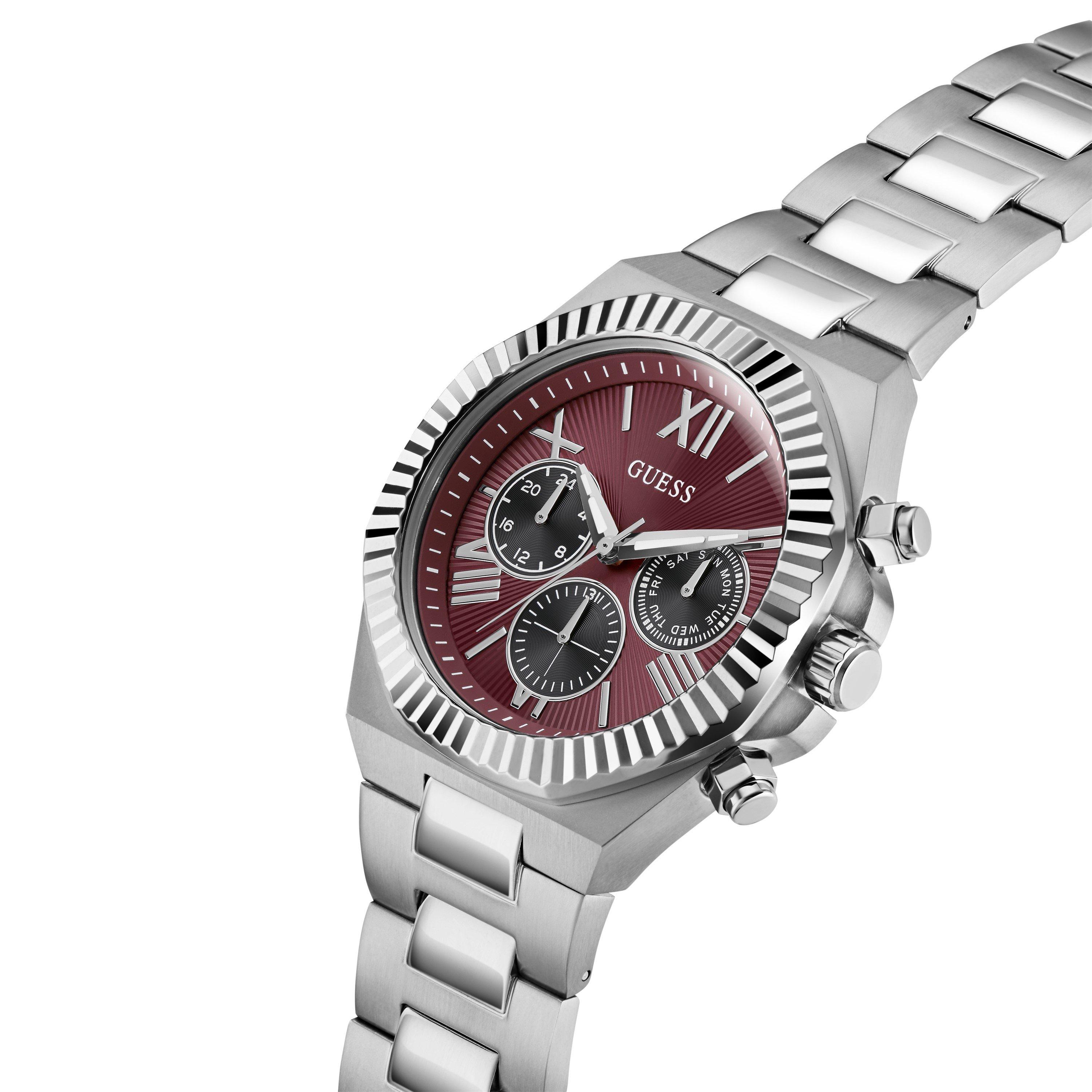 Burgundy/Silver - Guess - GesJwl Equity Watch Sn63 - 6
