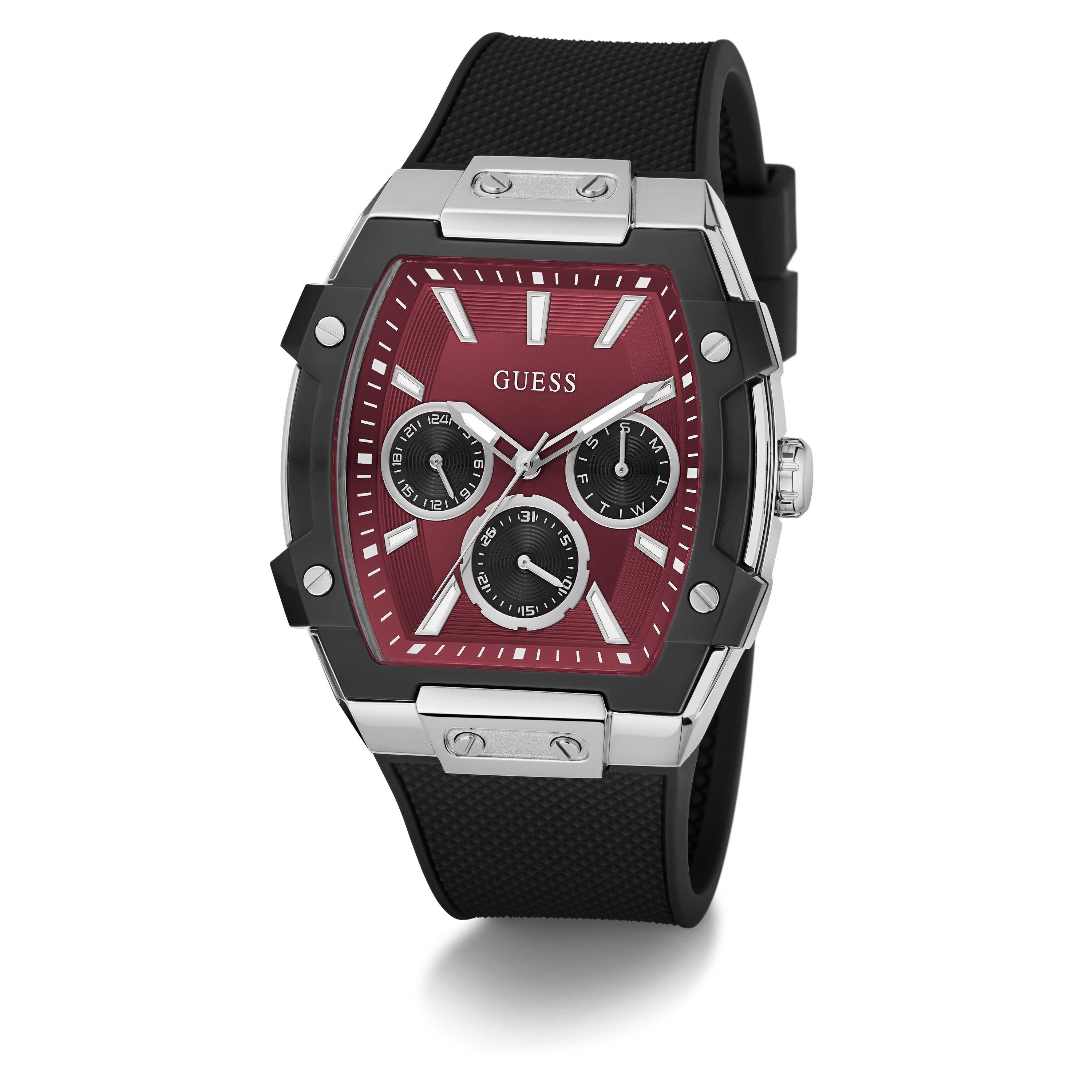 Bourgogne/Argent - Guess - Men's Phoenix Quartz Analogue Watch - 8